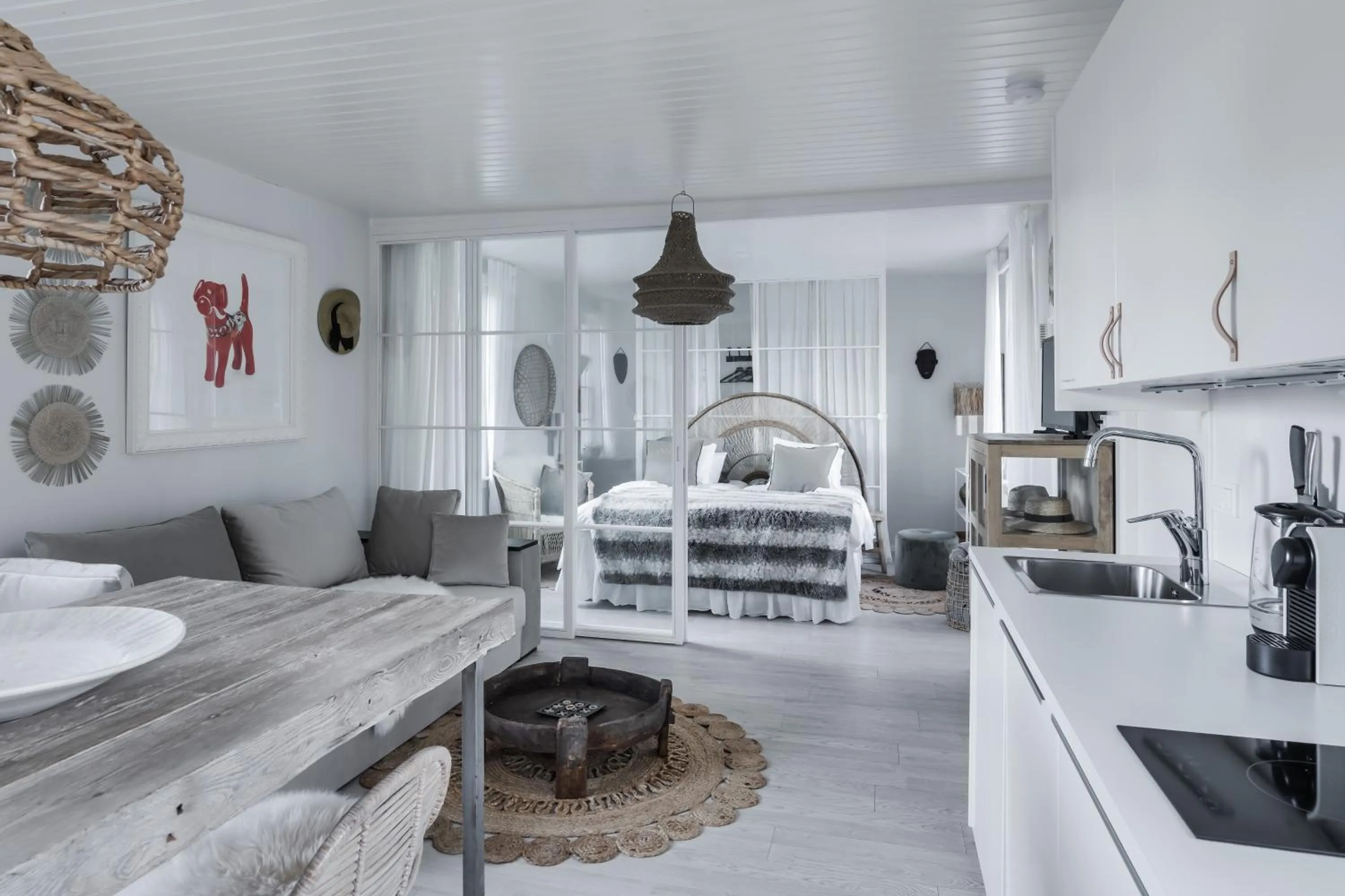 Property building, Bed in Pensionat Enehall