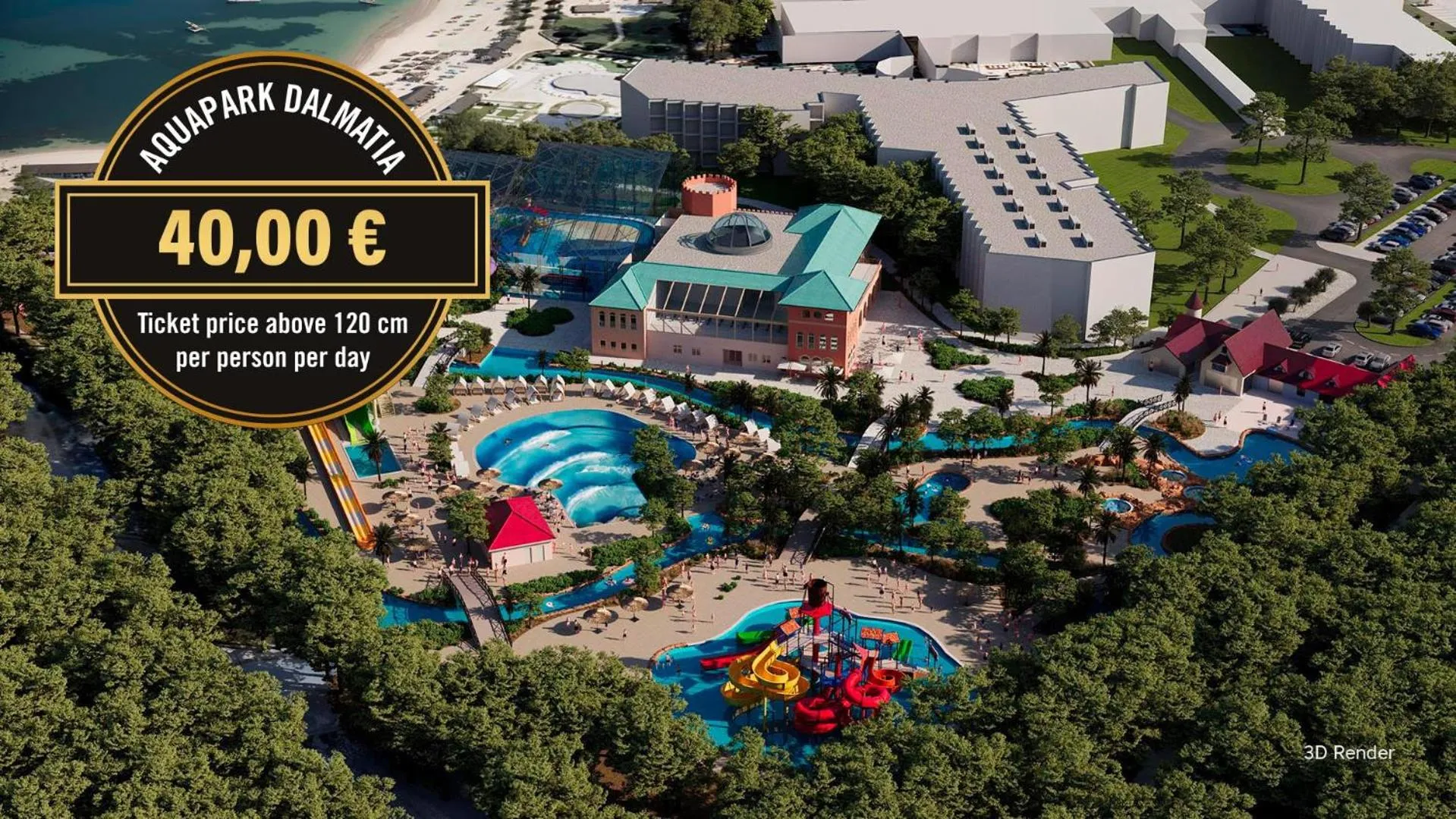 Aqua park in Amadria Park Kids Hotel Andrija