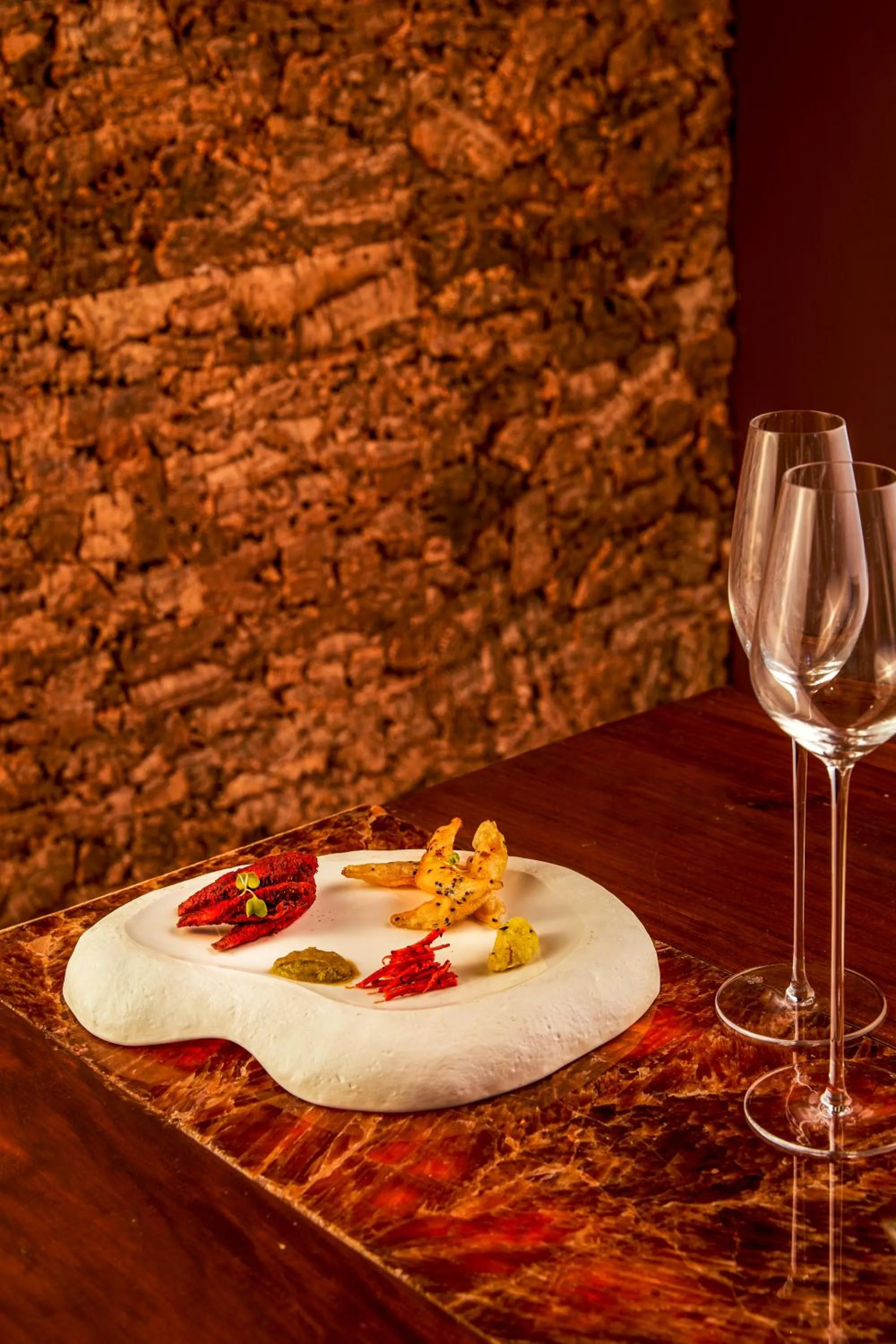 Food close-up in Taj Exotica Resort & Spa, Andamans