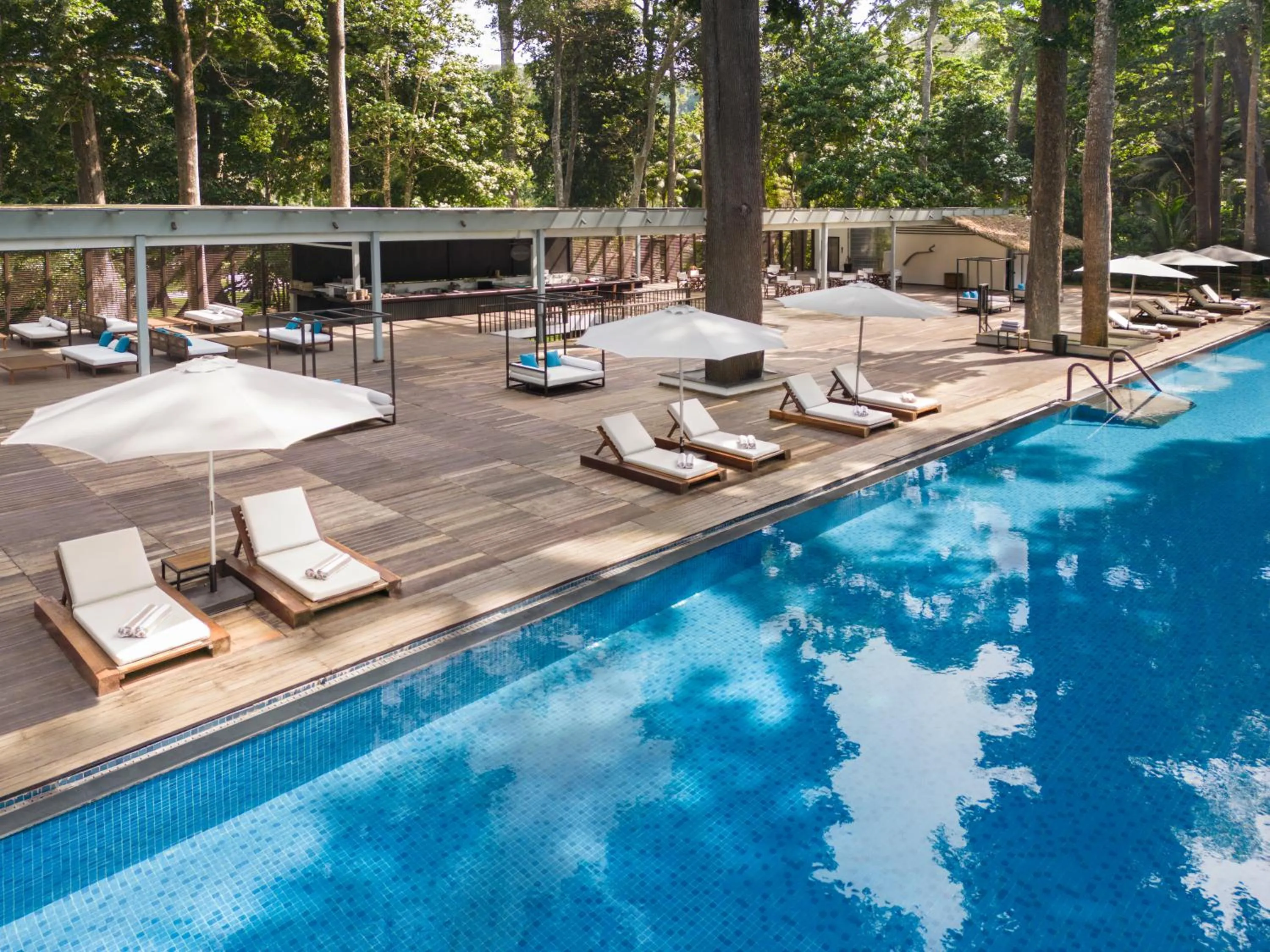 Pool view in Taj Exotica Resort & Spa, Andamans