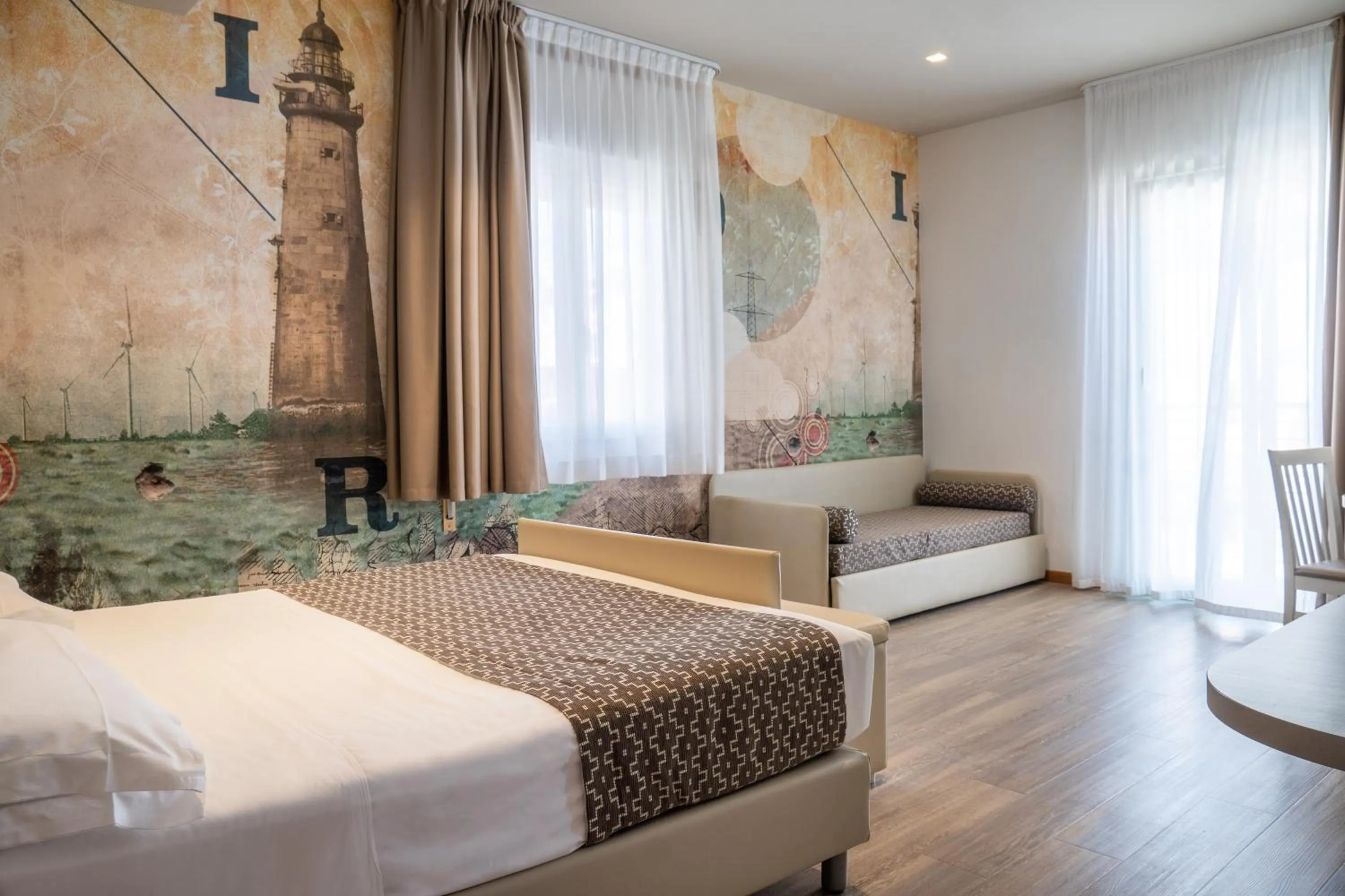 Bedroom, Bed in Hotel Columbia & Ninfea