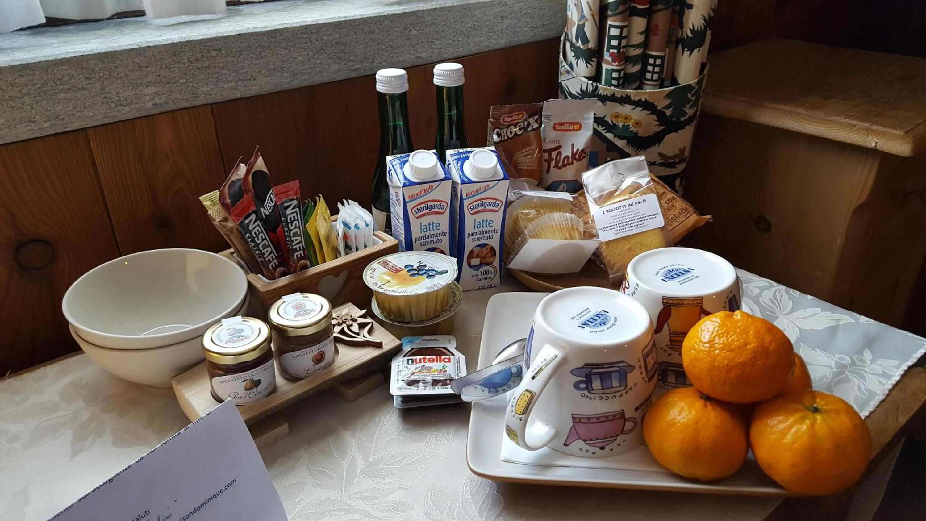 Breakfast in Eco Chalet Maison Dominique