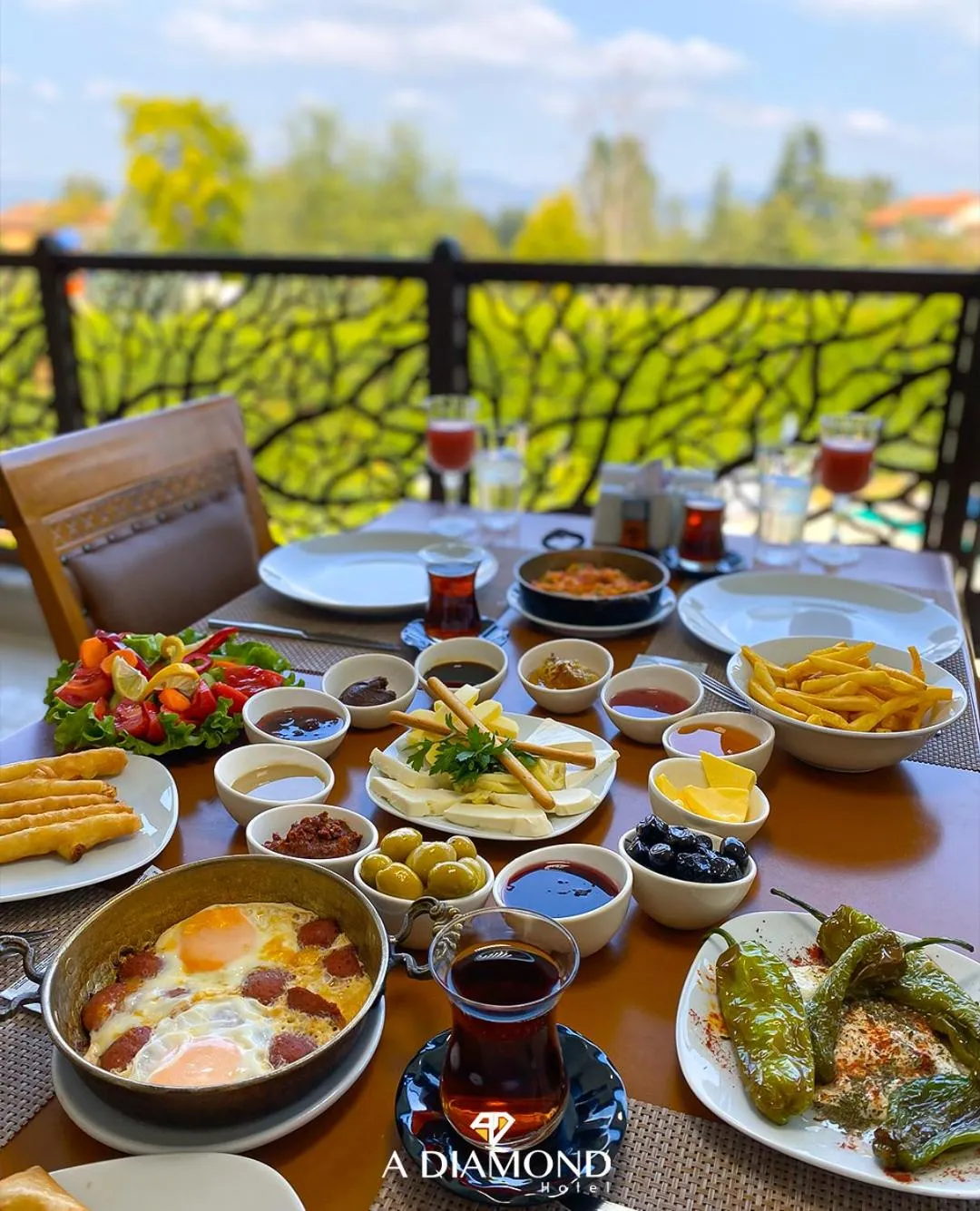 Continental breakfast in A Diamond The Resort Spa Sapanca