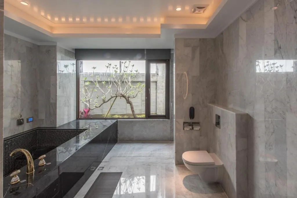 Toilet in Green Palm Motel