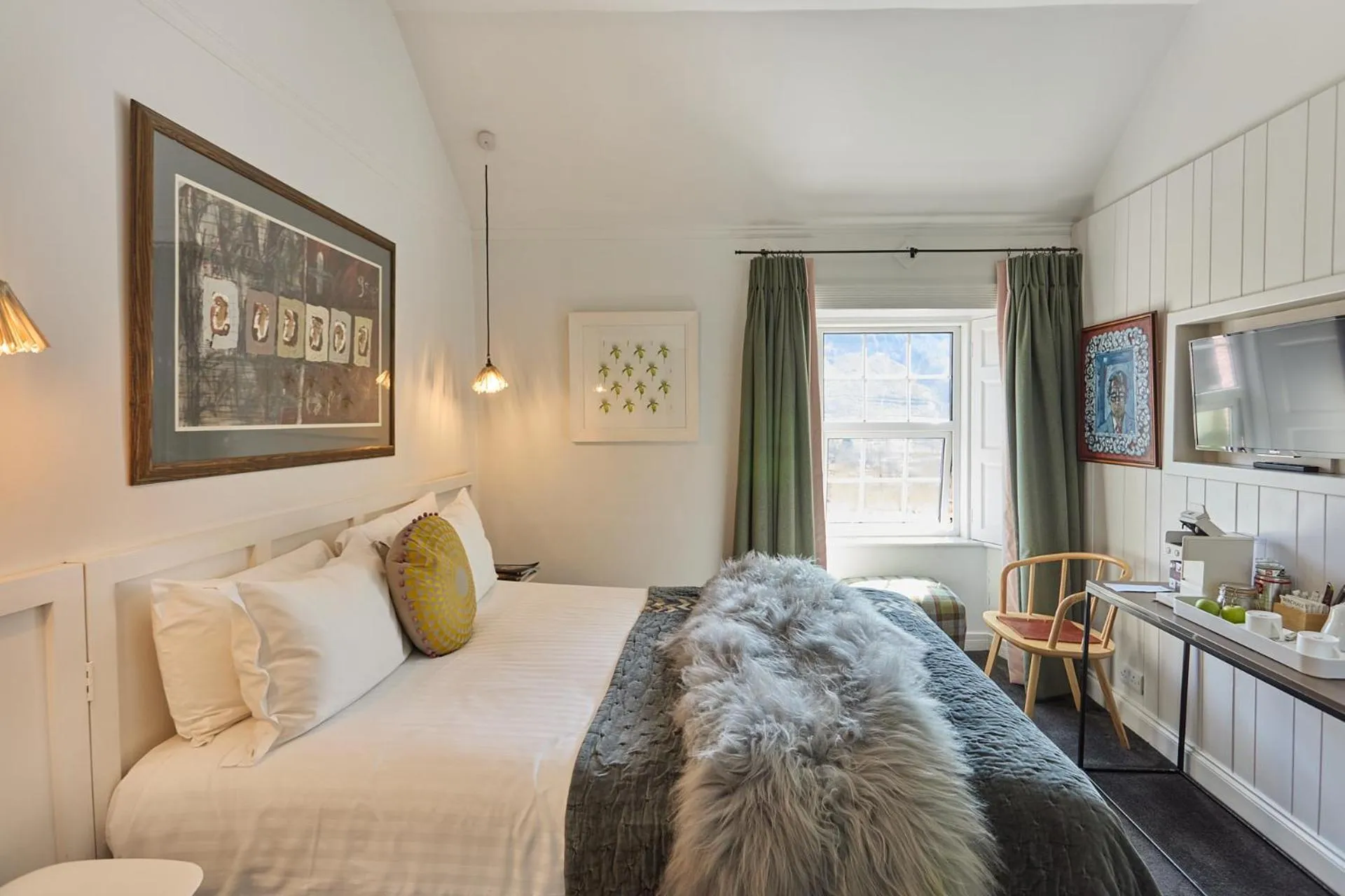 Bed in Monachyle Mhor Hotel