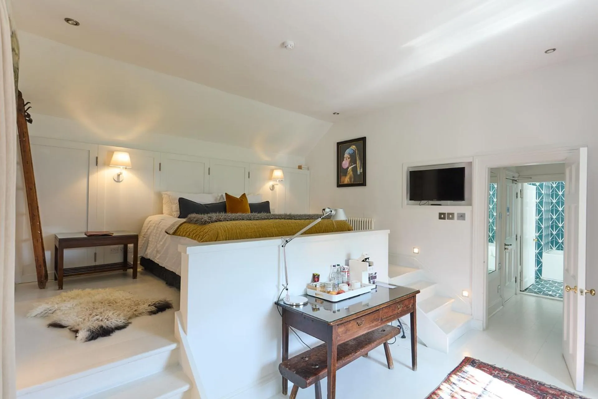 Photo of the whole room, Bed in Monachyle Mhor Hotel