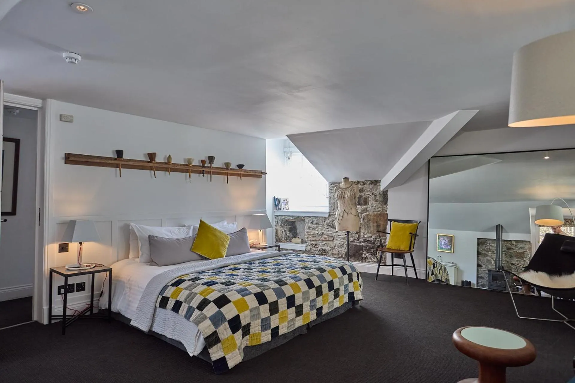 Bed in Monachyle Mhor Hotel