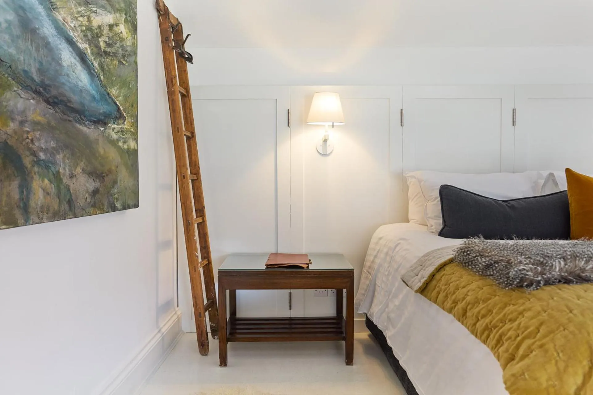 Bed in Monachyle Mhor Hotel