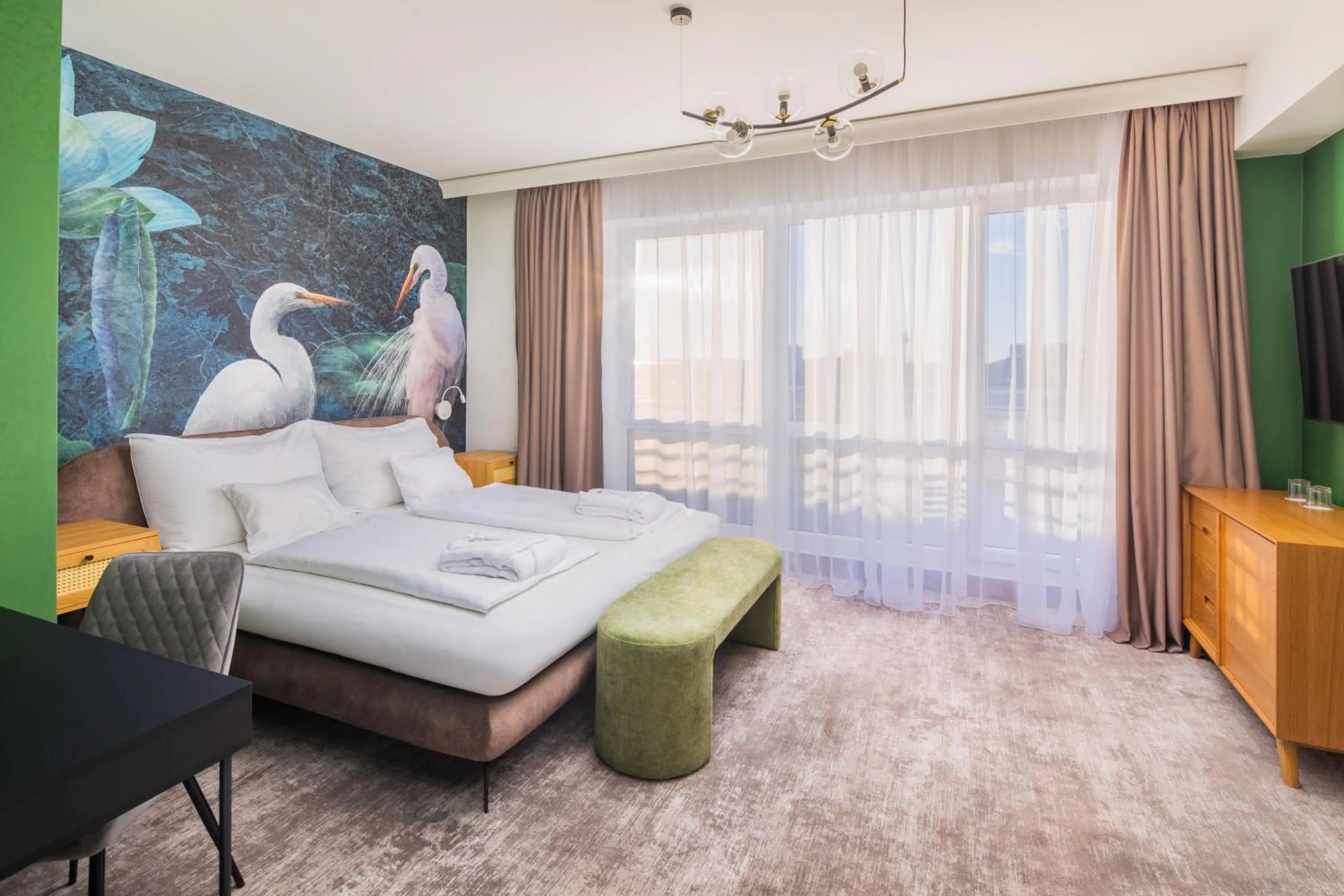 Bedroom, Bed in Hotel Atlantis Wellness & Conference