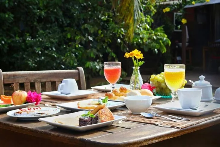 Food and drinks in Pousada Ilha do Frade