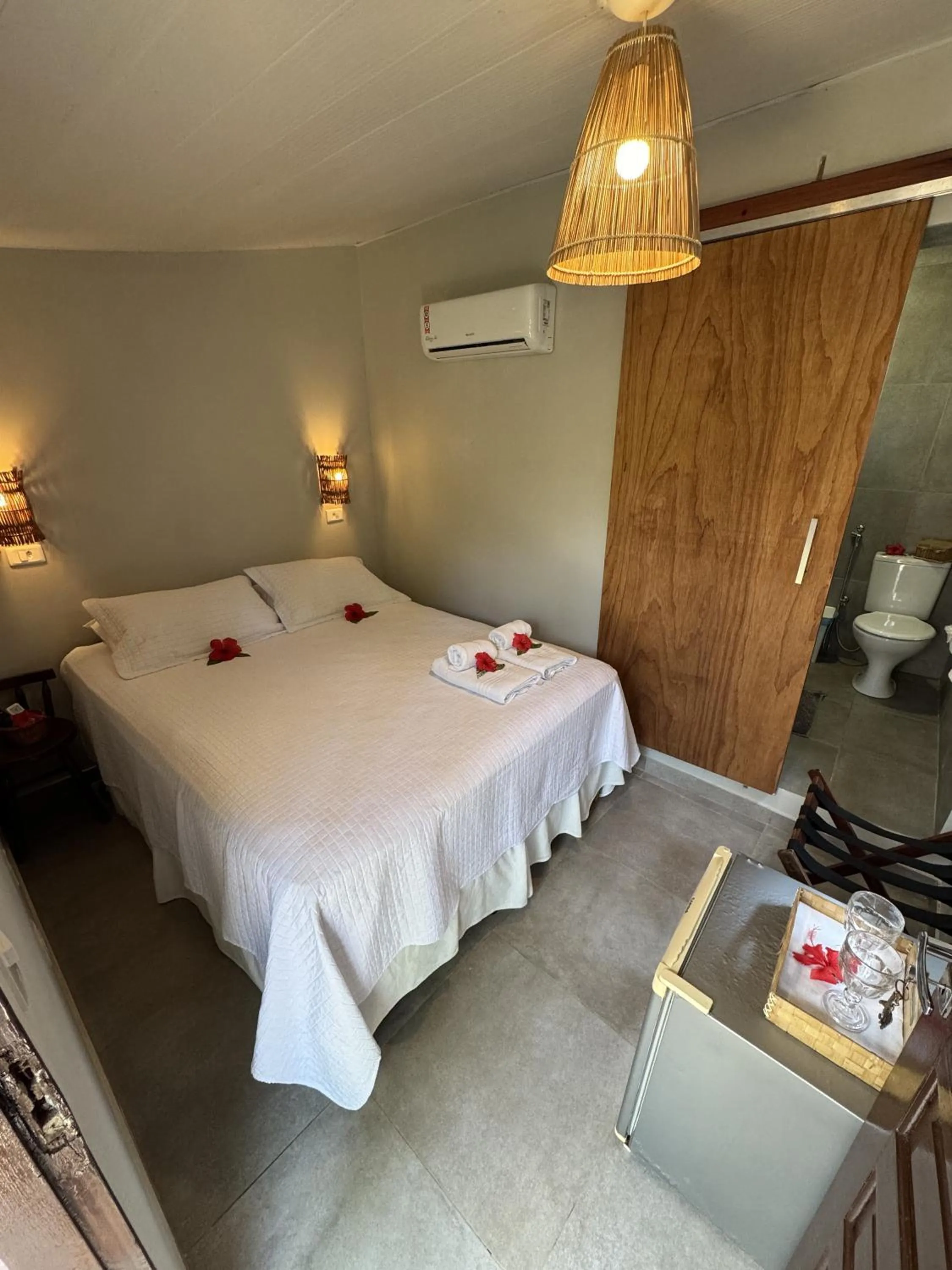 Bed in Pousada Ilha do Frade