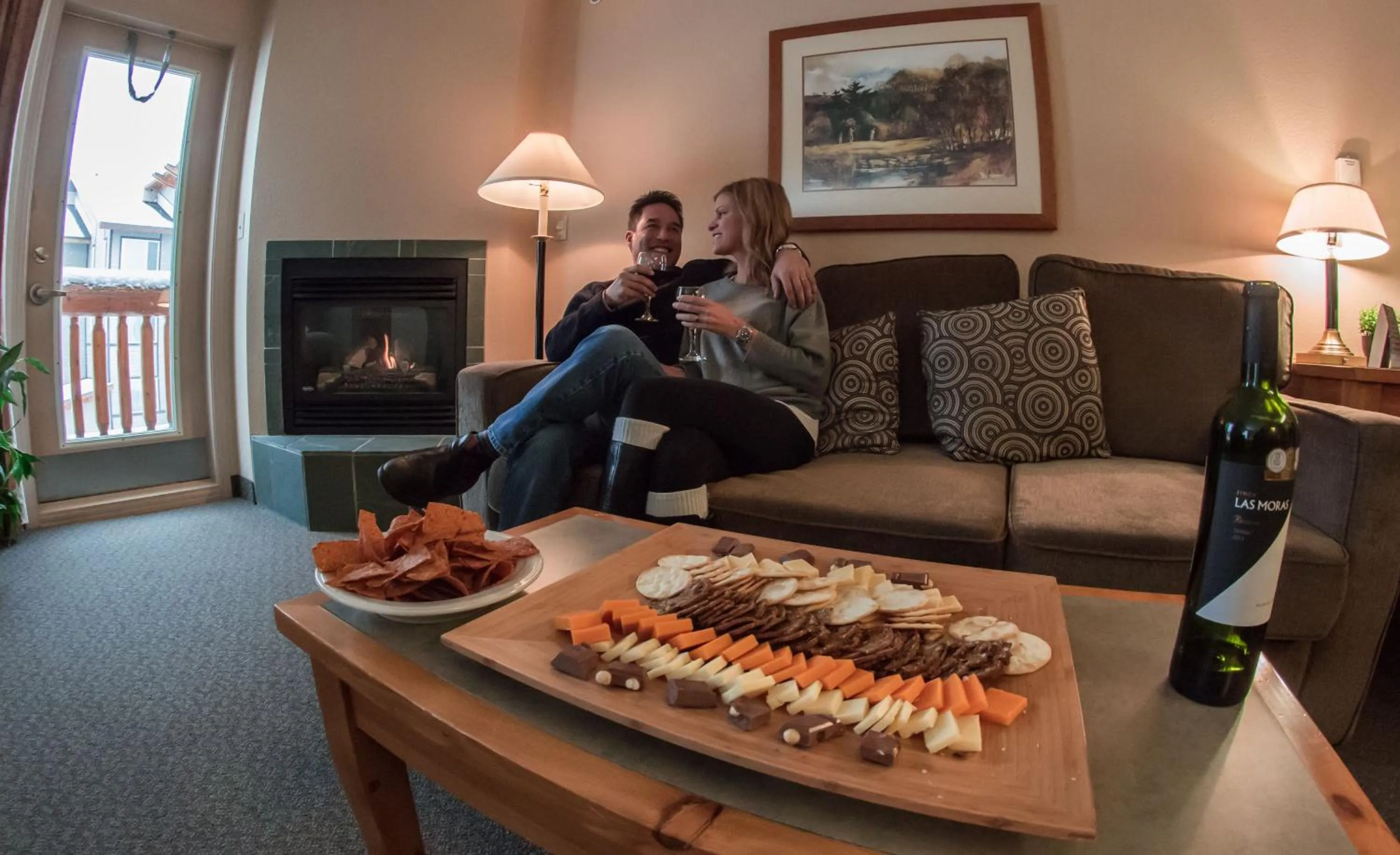 People in Trickle Creek Lodge