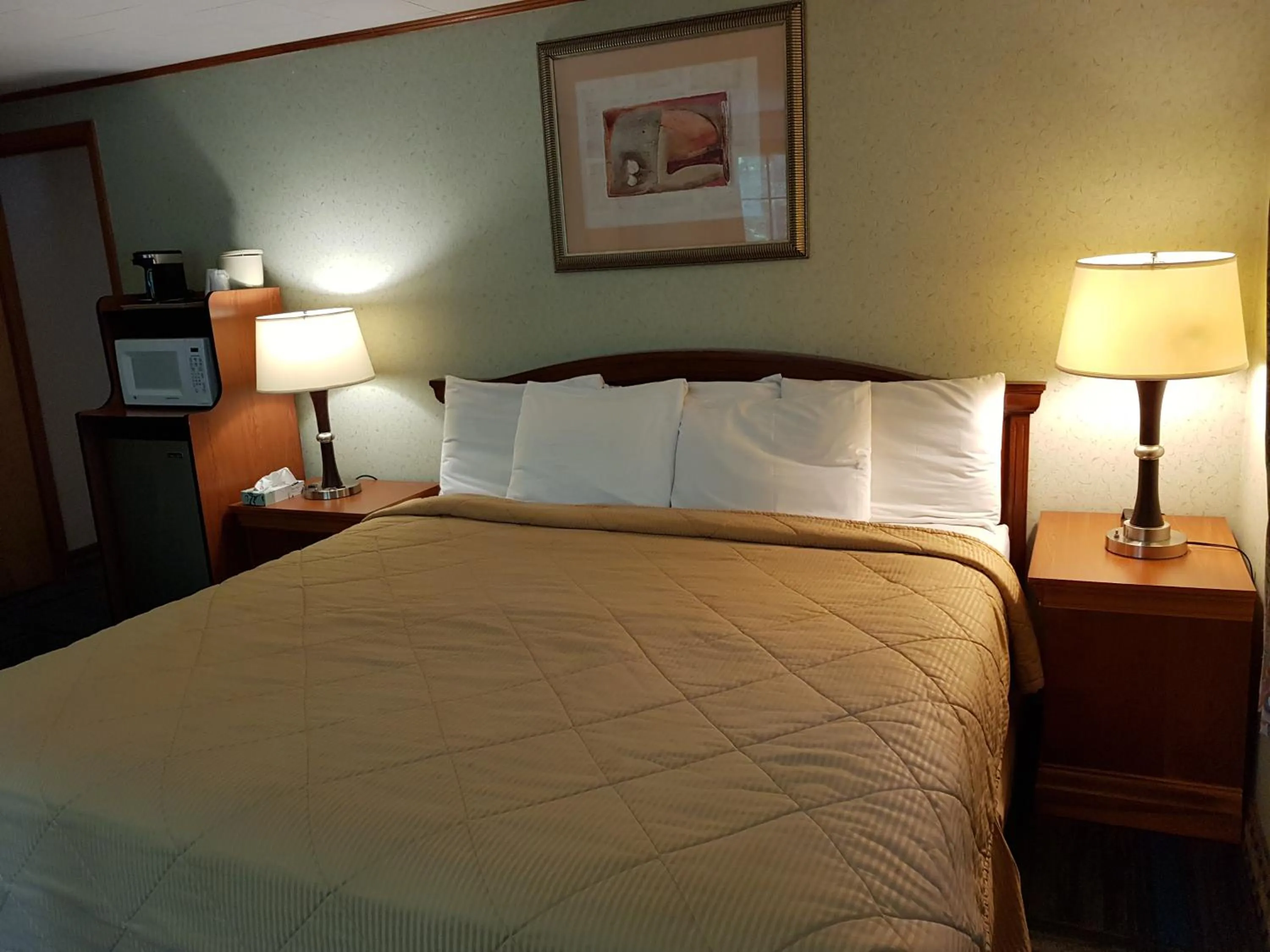 Bed in Franconia Notch Motel