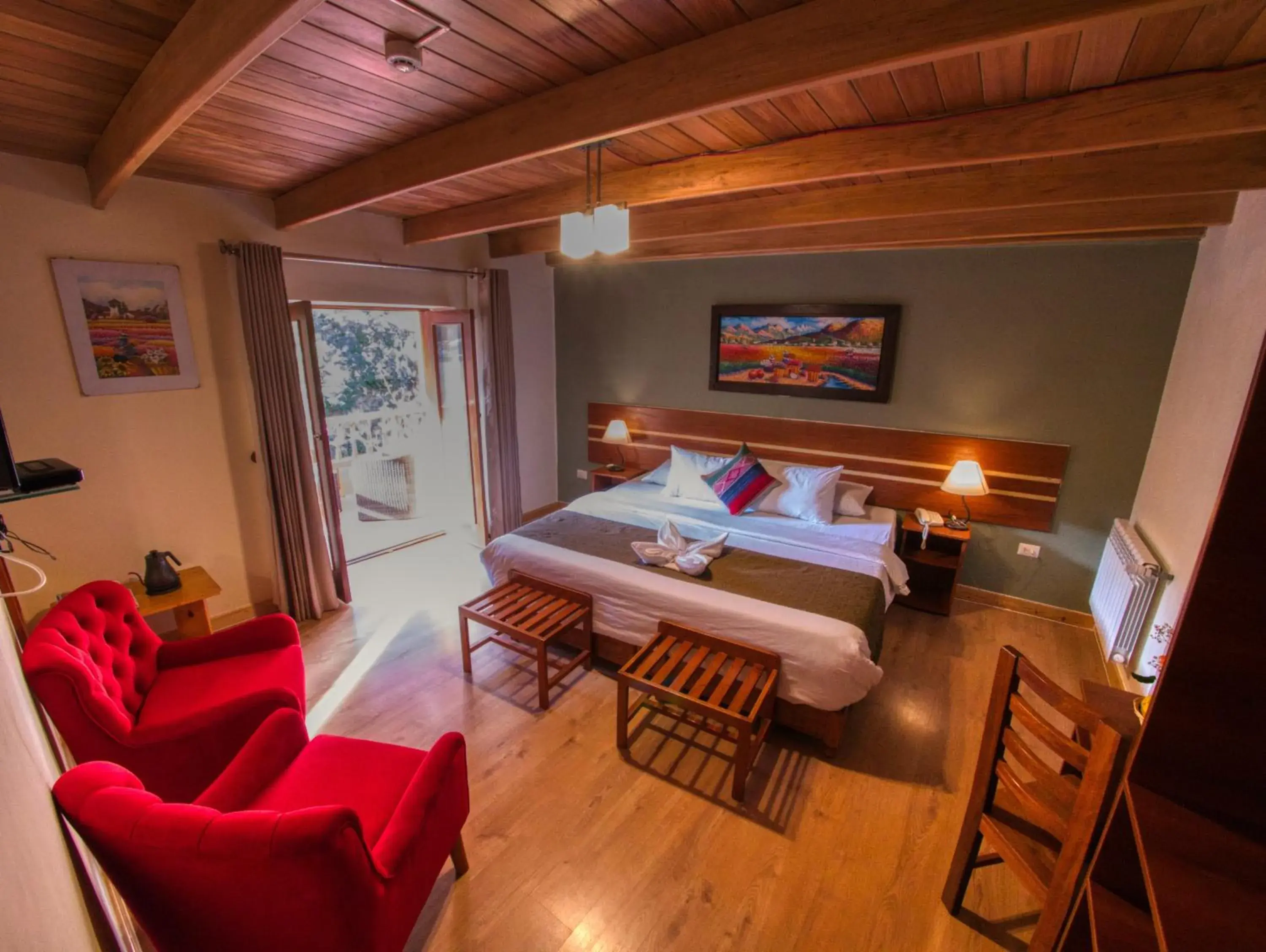 Deluxe King Room with Balcony and View in Sol Ollantay Boutique Hotel Deluxe King Room with Balcony and View in Sol Ollantay Boutique Hotel