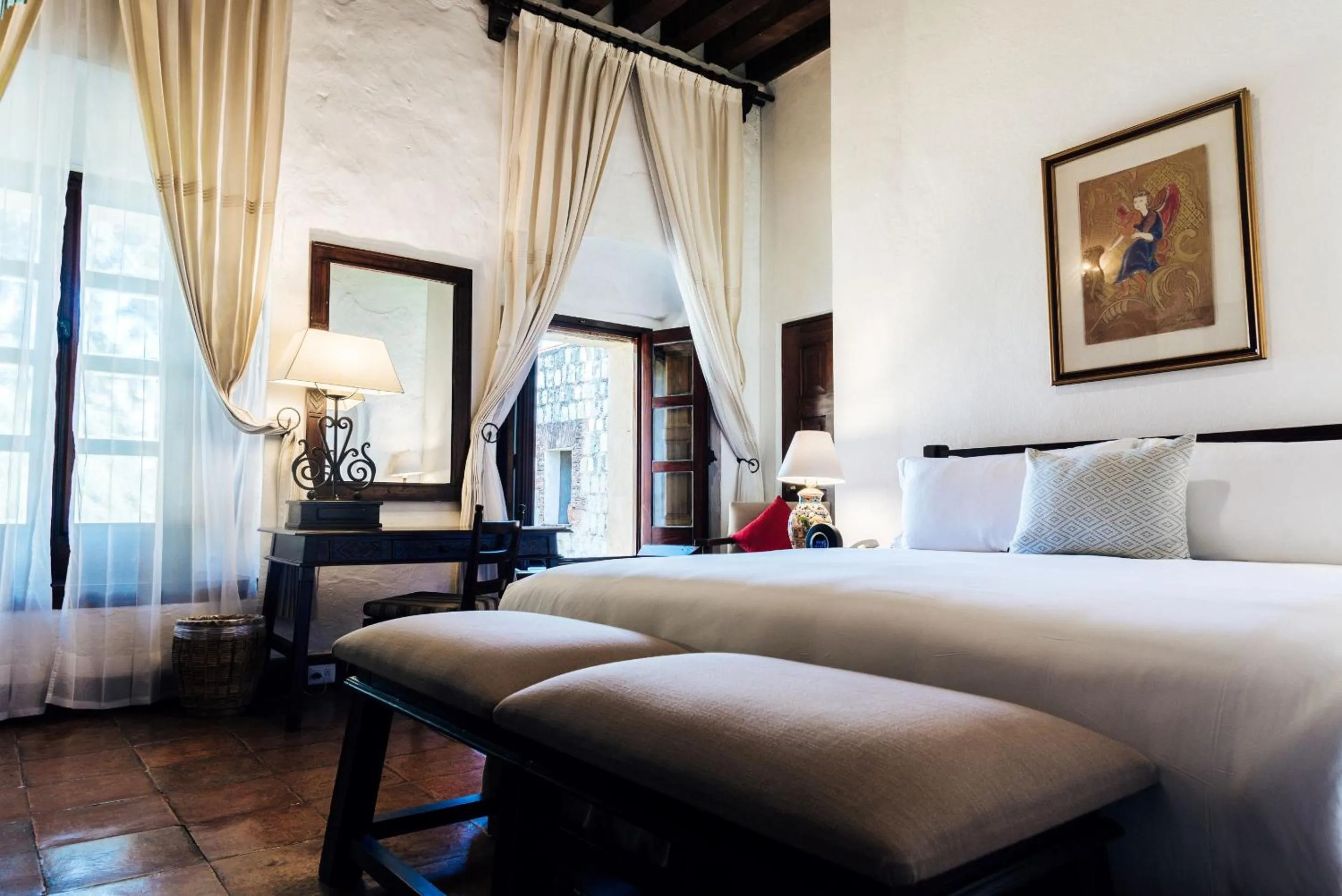 Bedroom, Bed in Quinta Real Oaxaca