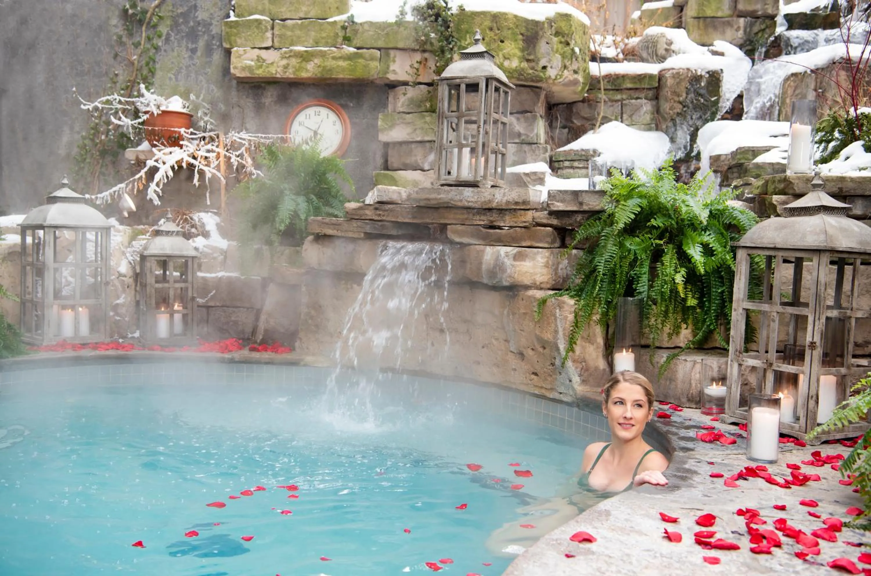Hot Spring Bath in Pillar and Post Inn & Spa
