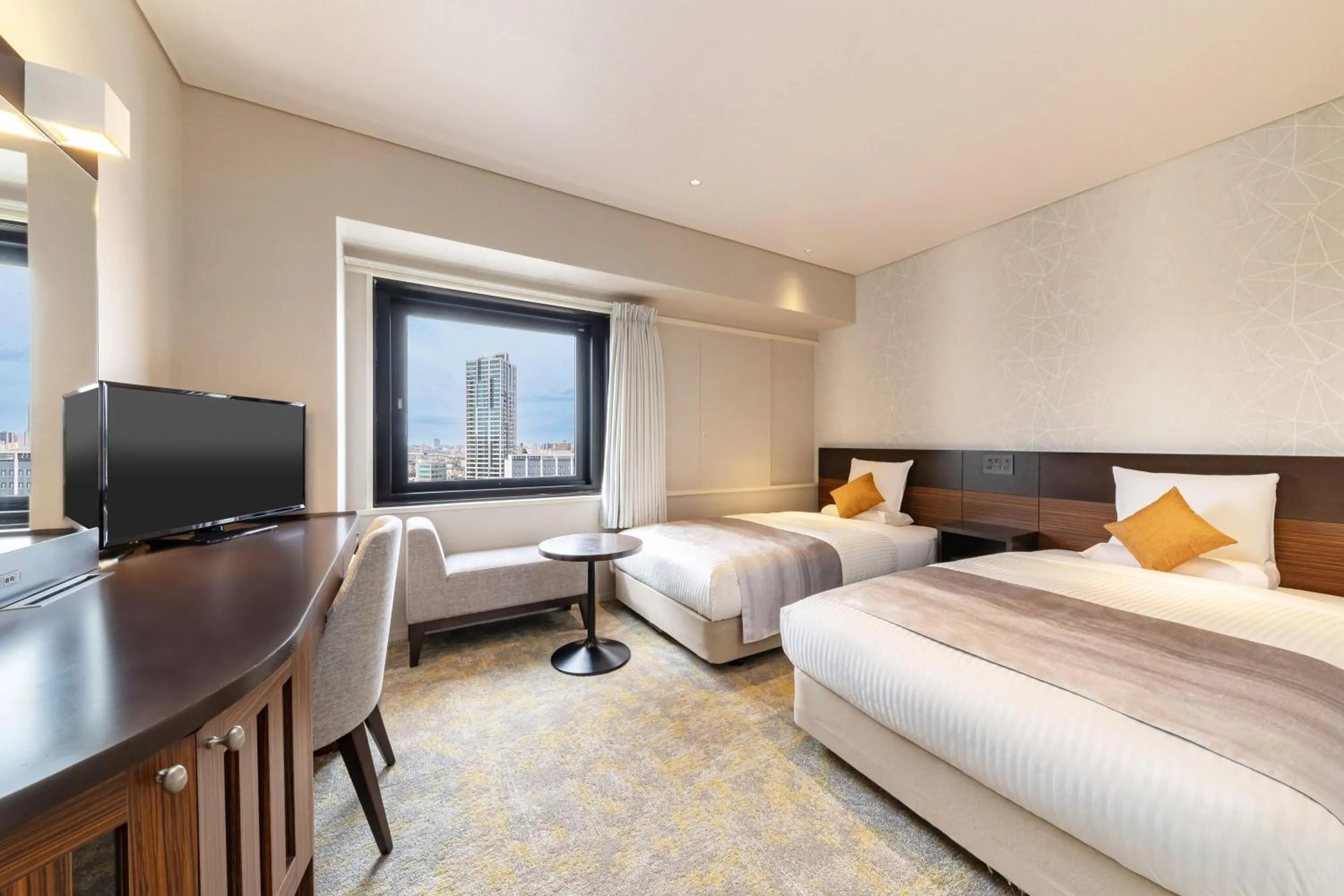 Photo of the whole room, Bed in Art Hotel Niigata Station