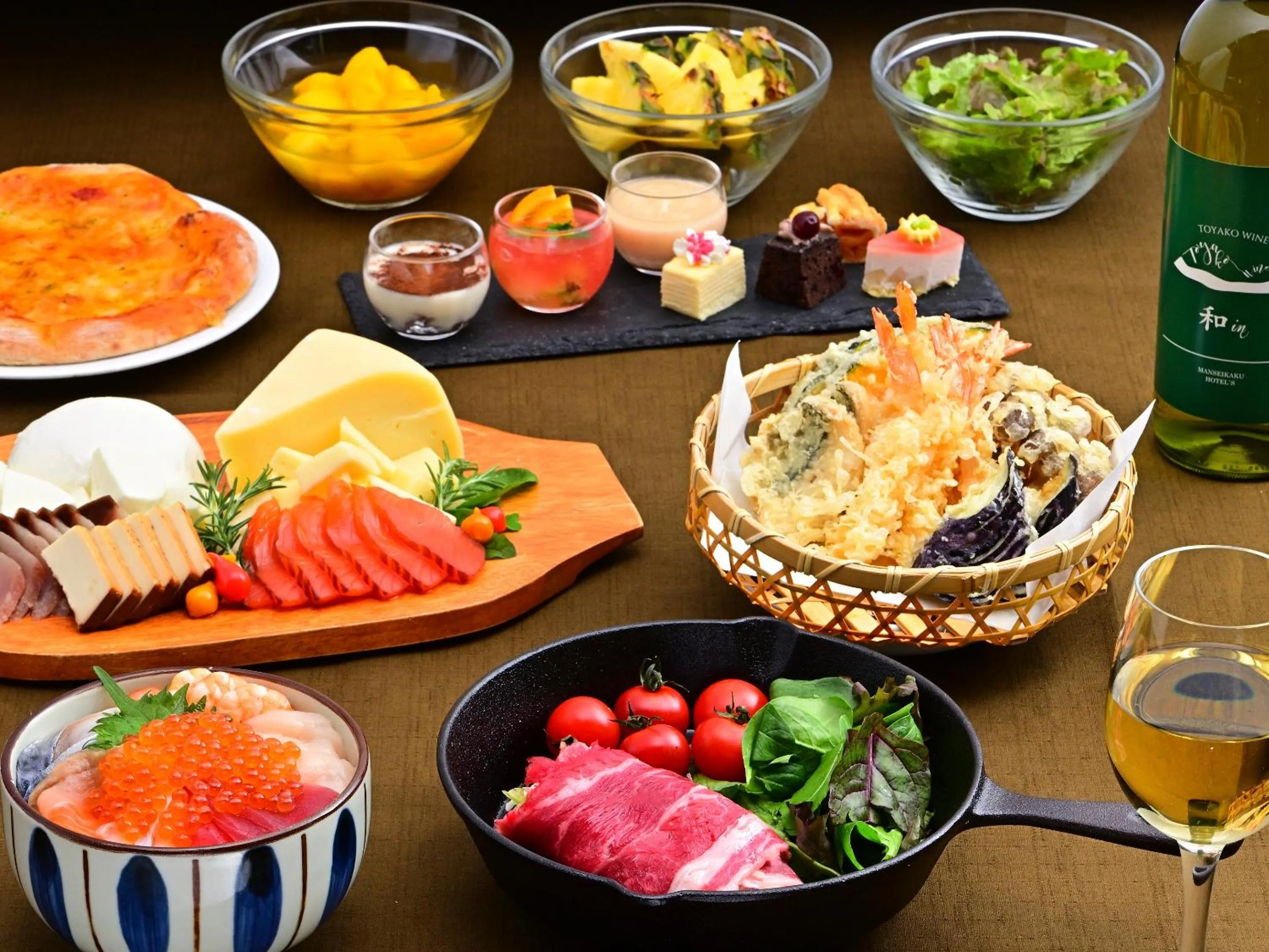 Dinner in Toyako Manseikaku Hotel Lakeside Terrace