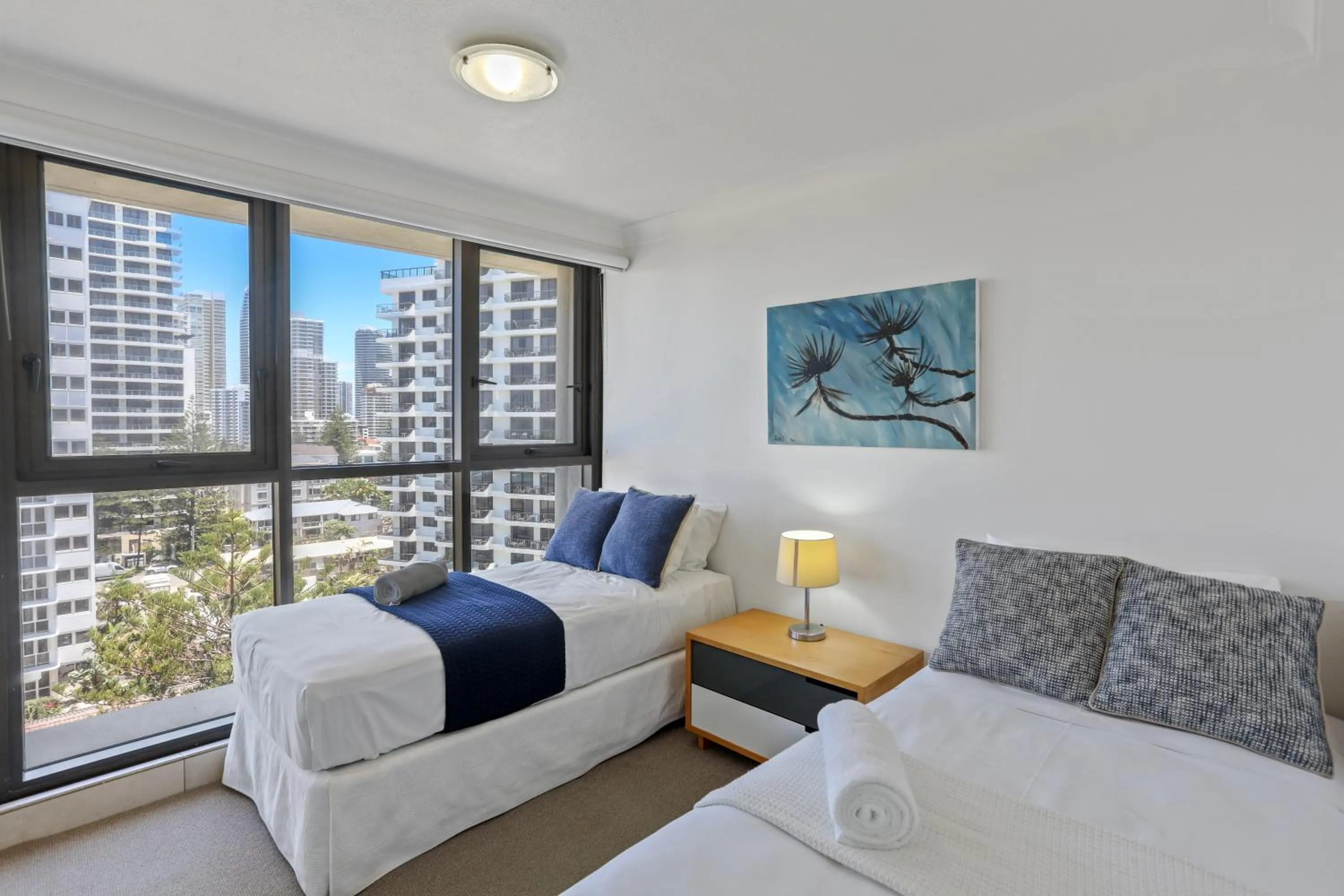 Bed in Boulevard North Holiday Apartments