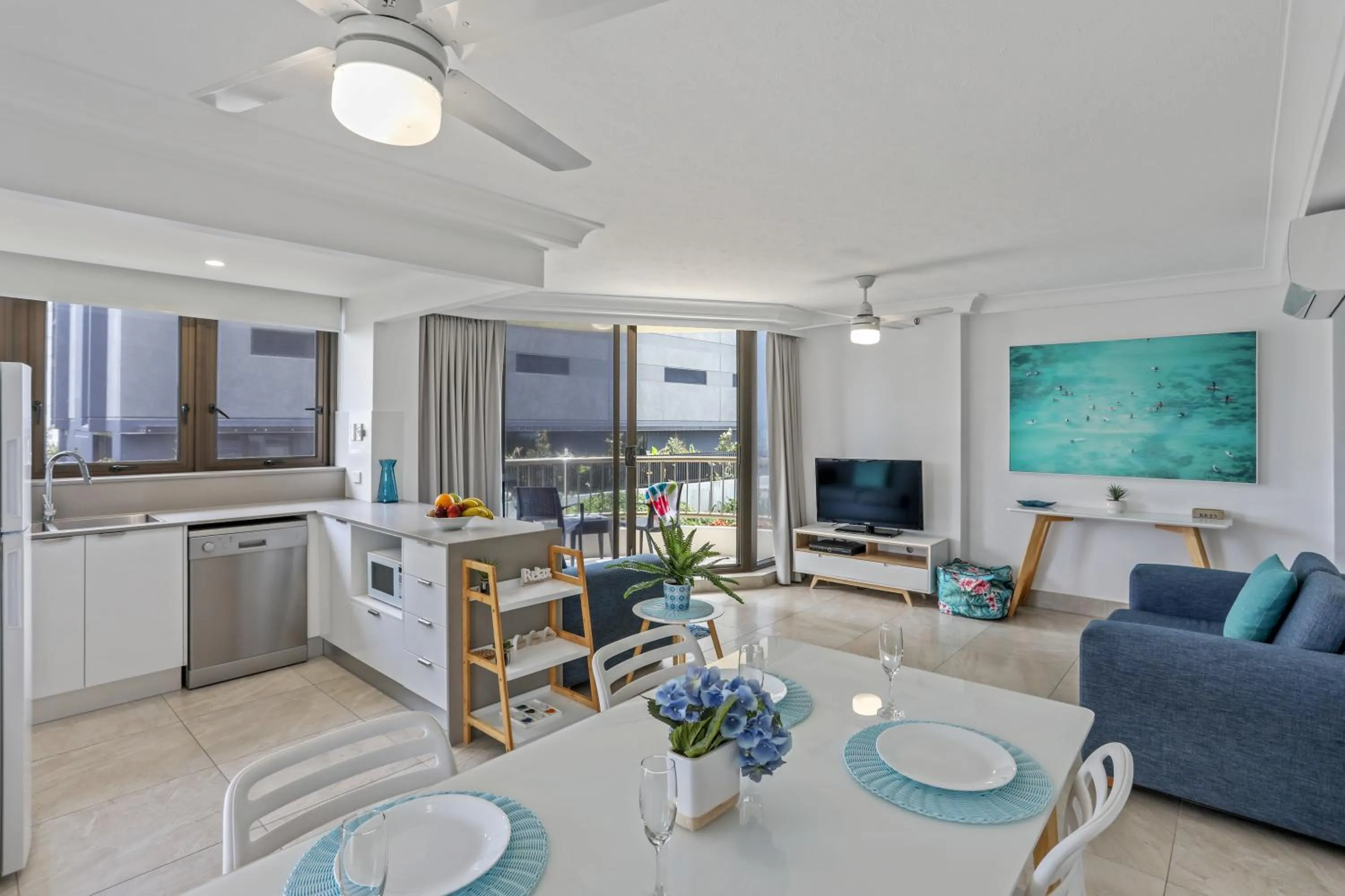 Living room in Boulevard North Holiday Apartments