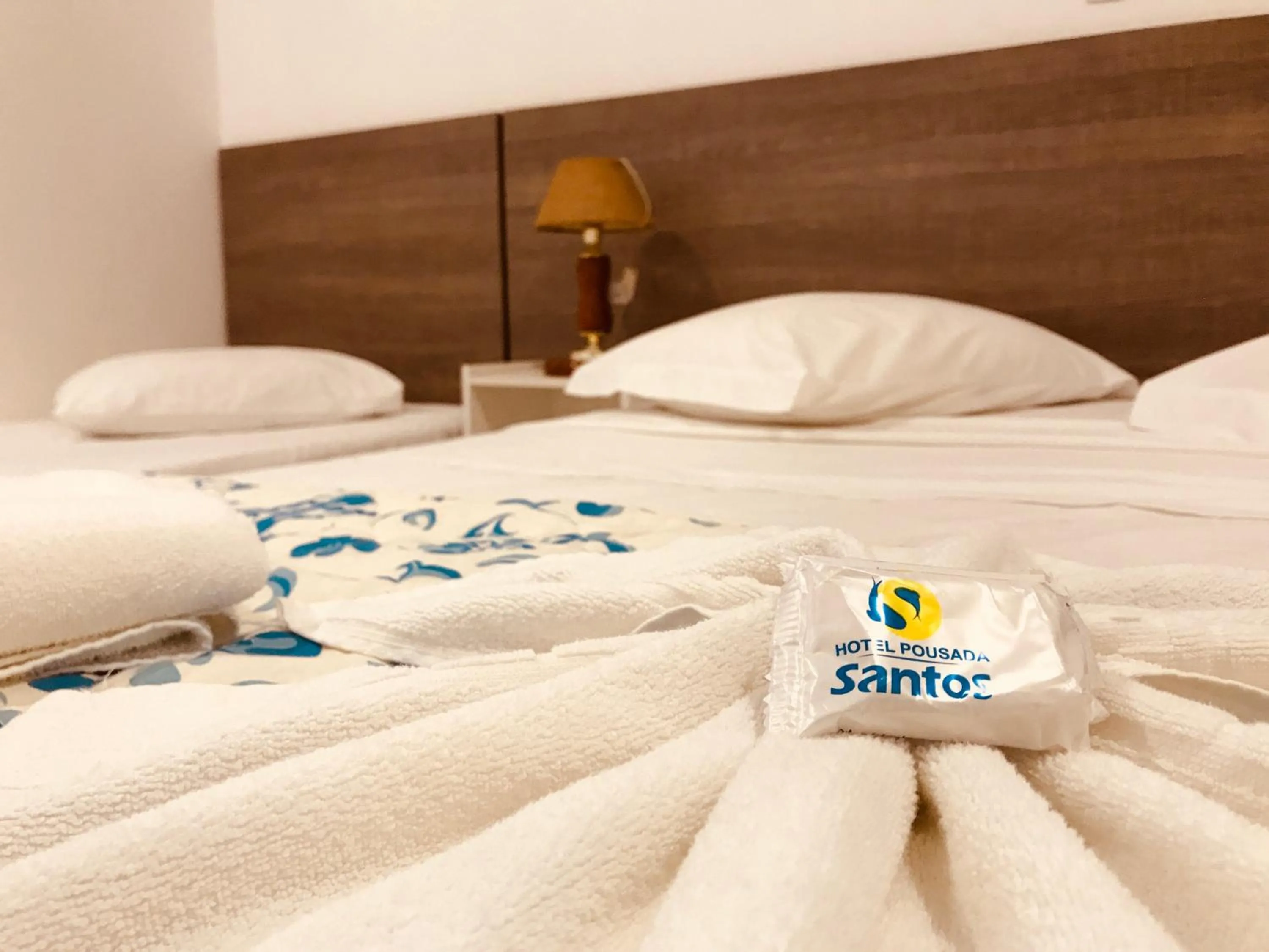 Bed in Hotel Pousada Santos