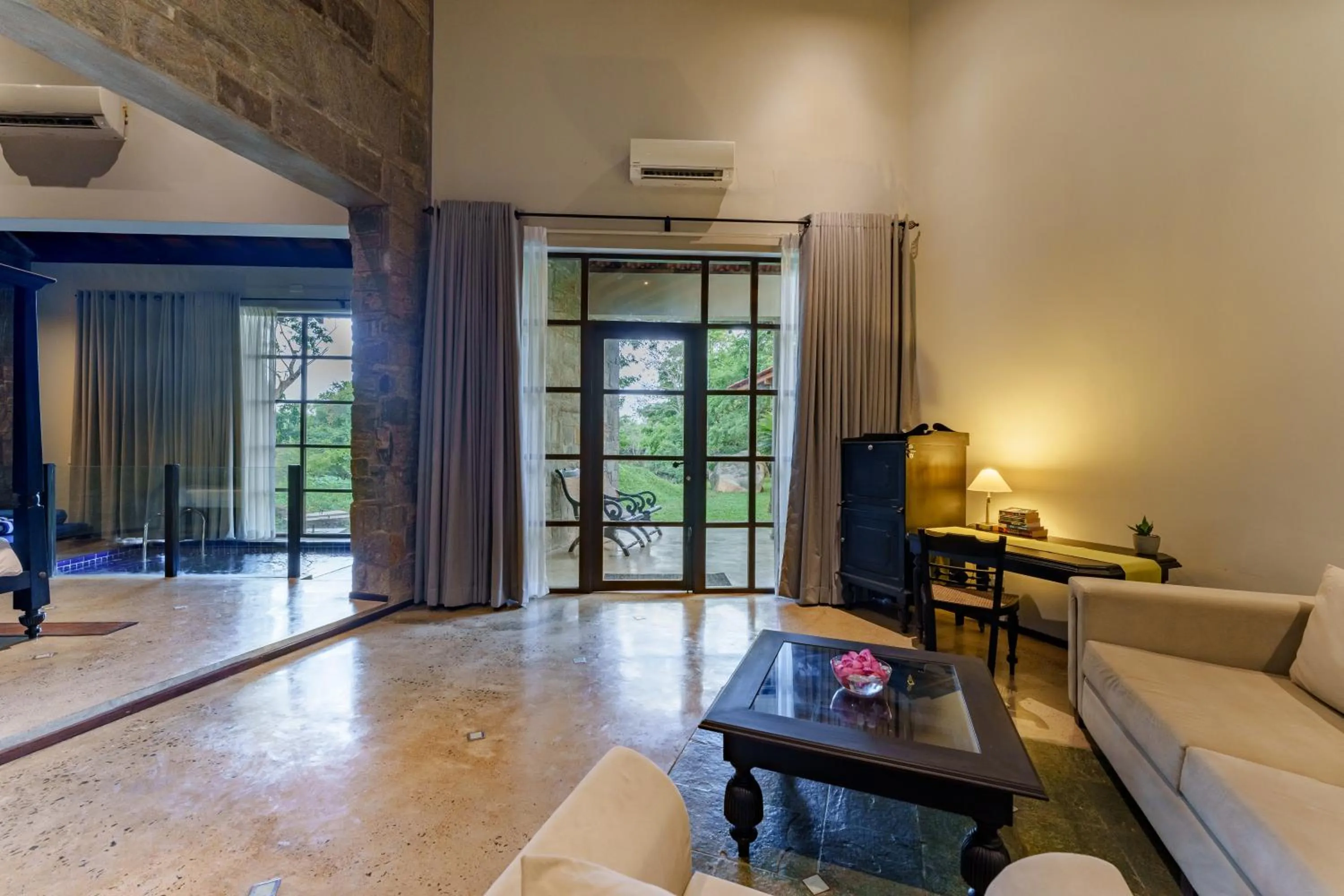 Living room in Ayugiri Ayurveda Wellness Resort Sigiriya