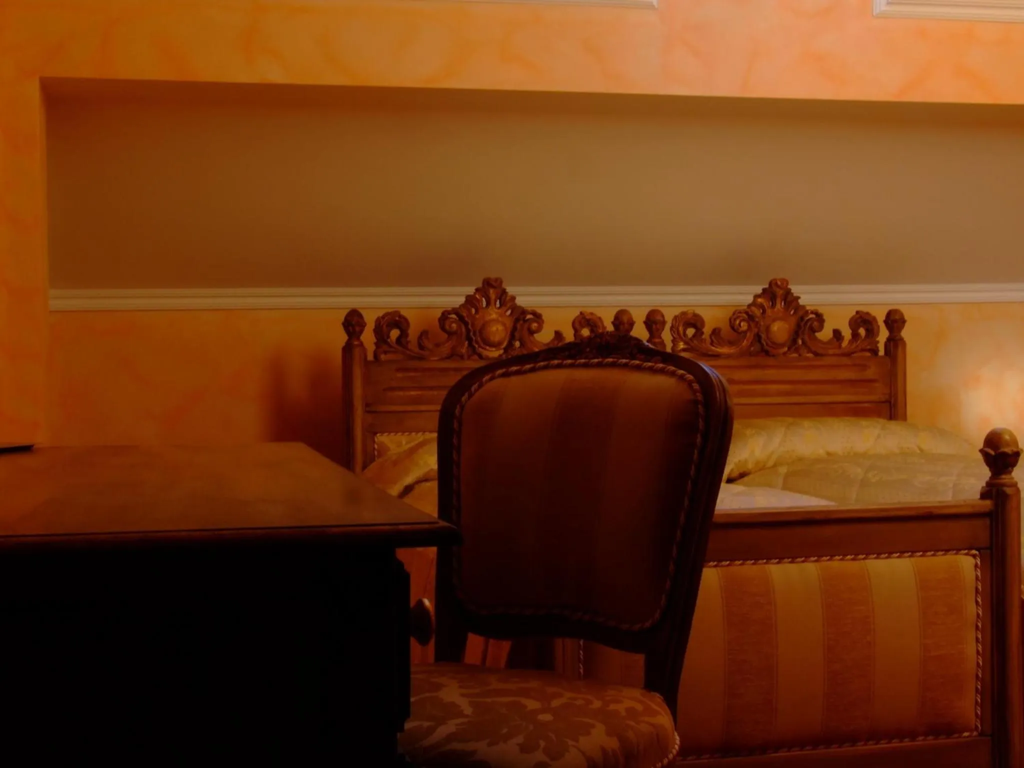 Decorative detail, Bed in Hotel Royal