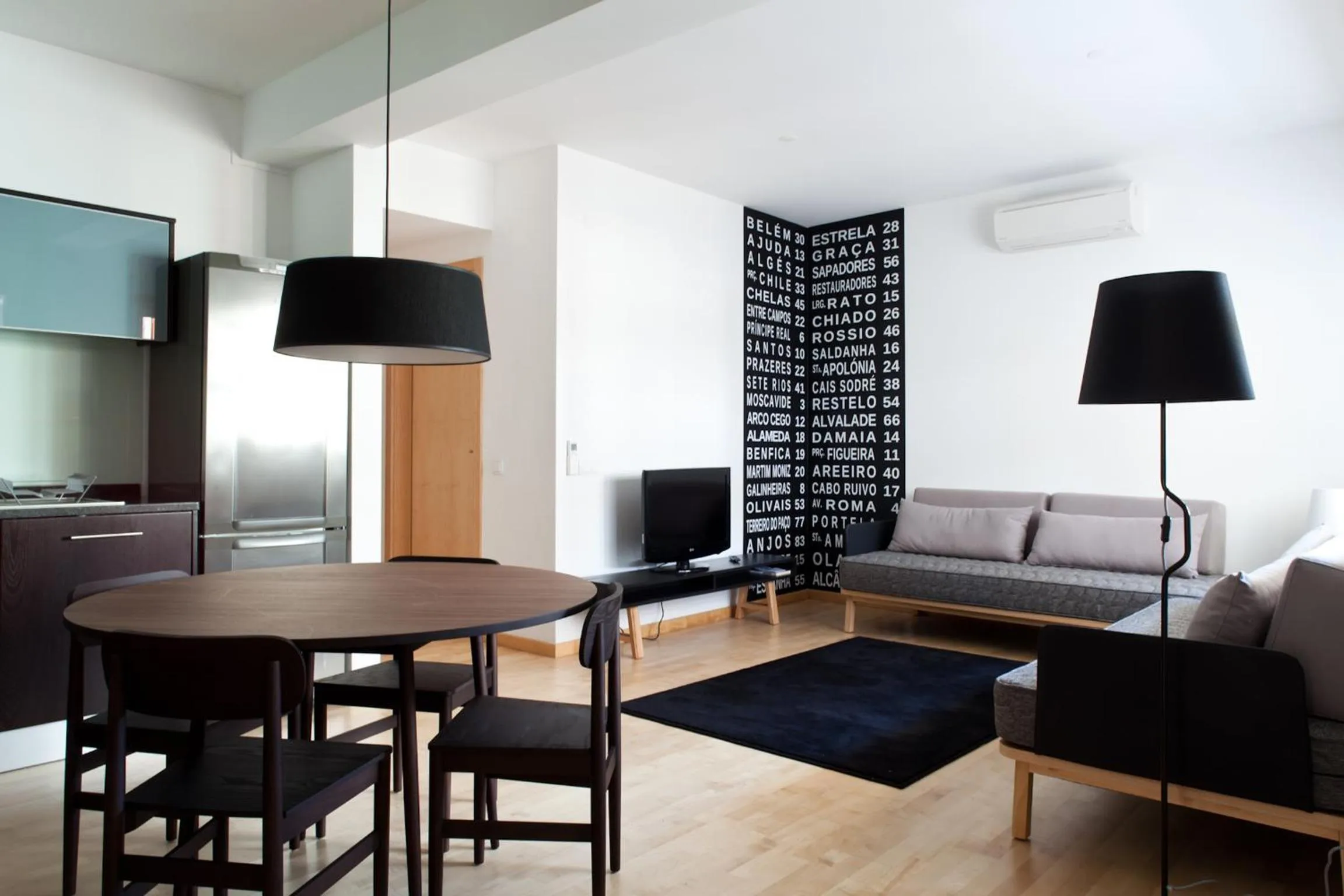 Living room in The Lisbonaire Apartments