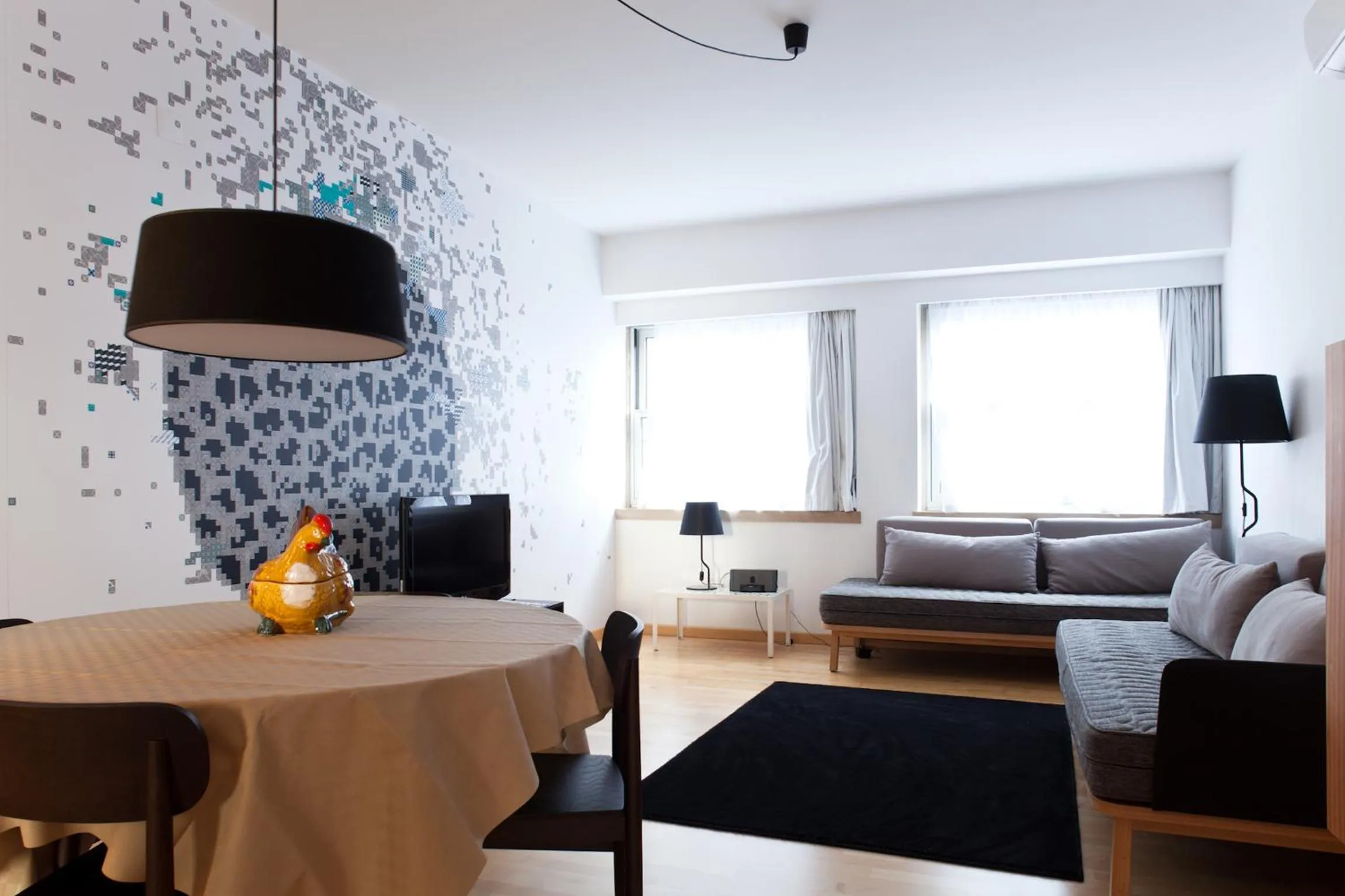 Living room in The Lisbonaire Apartments