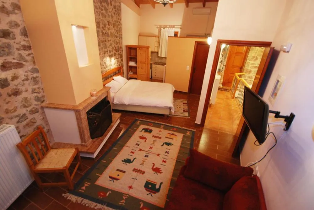 Bed in Hotel Parnassos