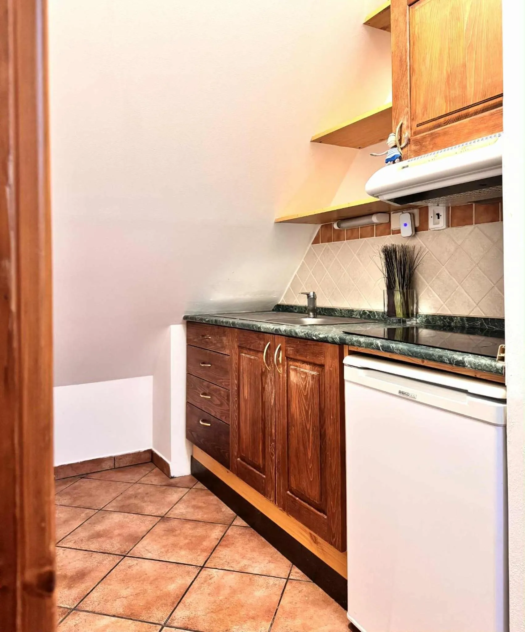 Kitchen or kitchenette in Sport hotel POMI