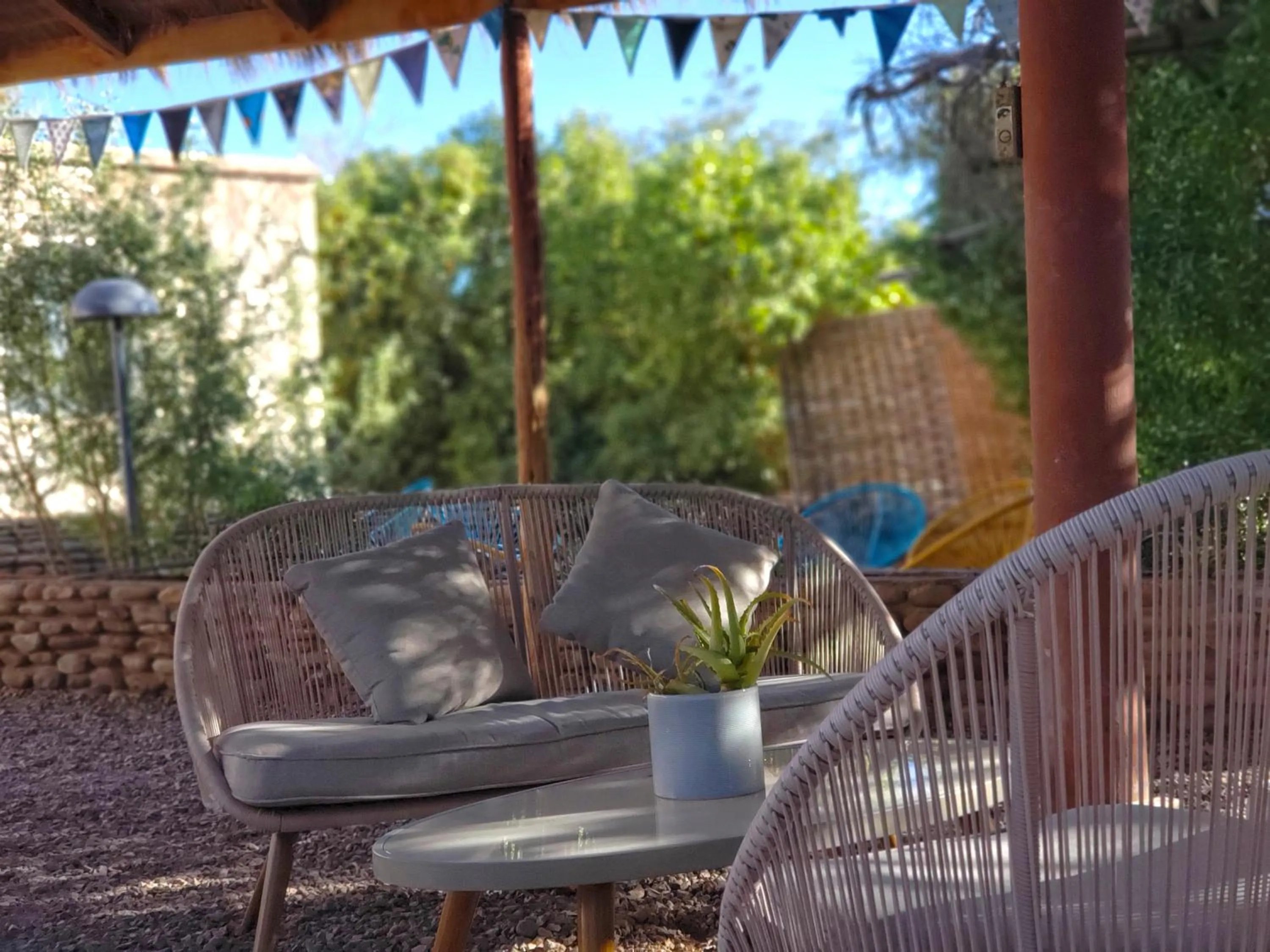 Patio in Hotel Jardin Atacama
