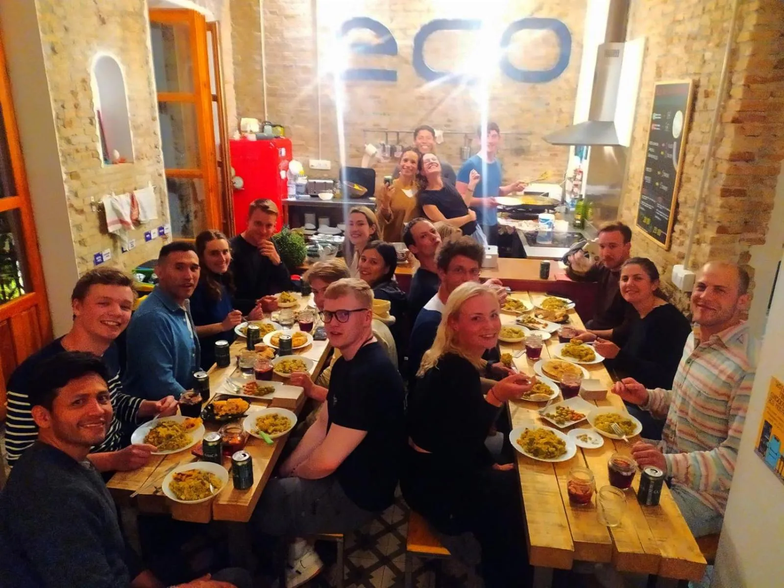 People in ECO Hostel