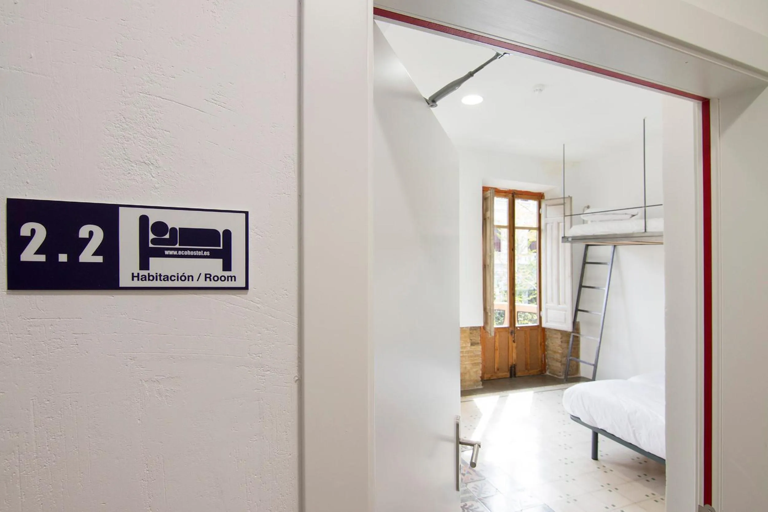 Photo of the whole room in ECO Hostel