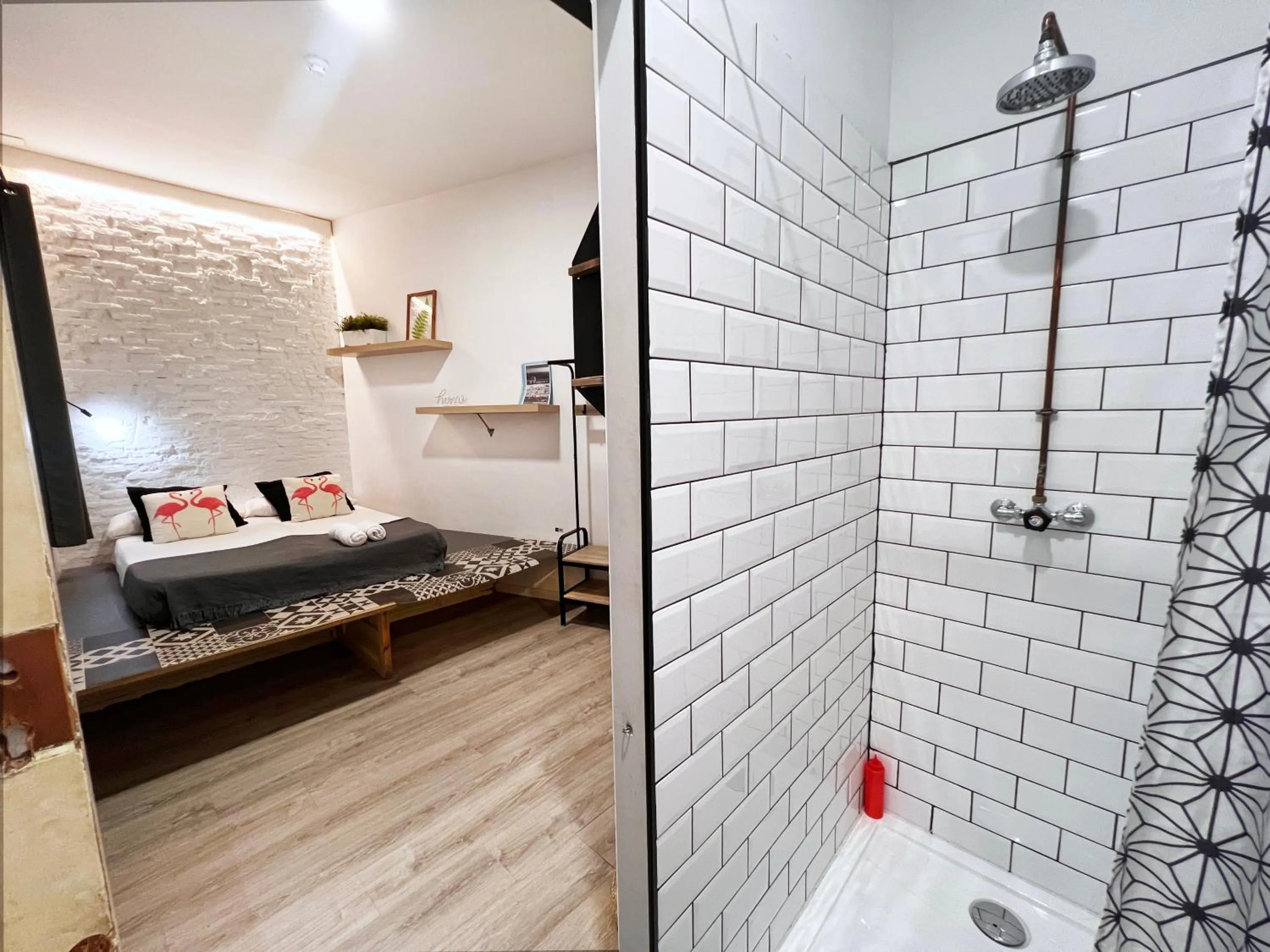 Bathroom, Bed in ECO Hostel