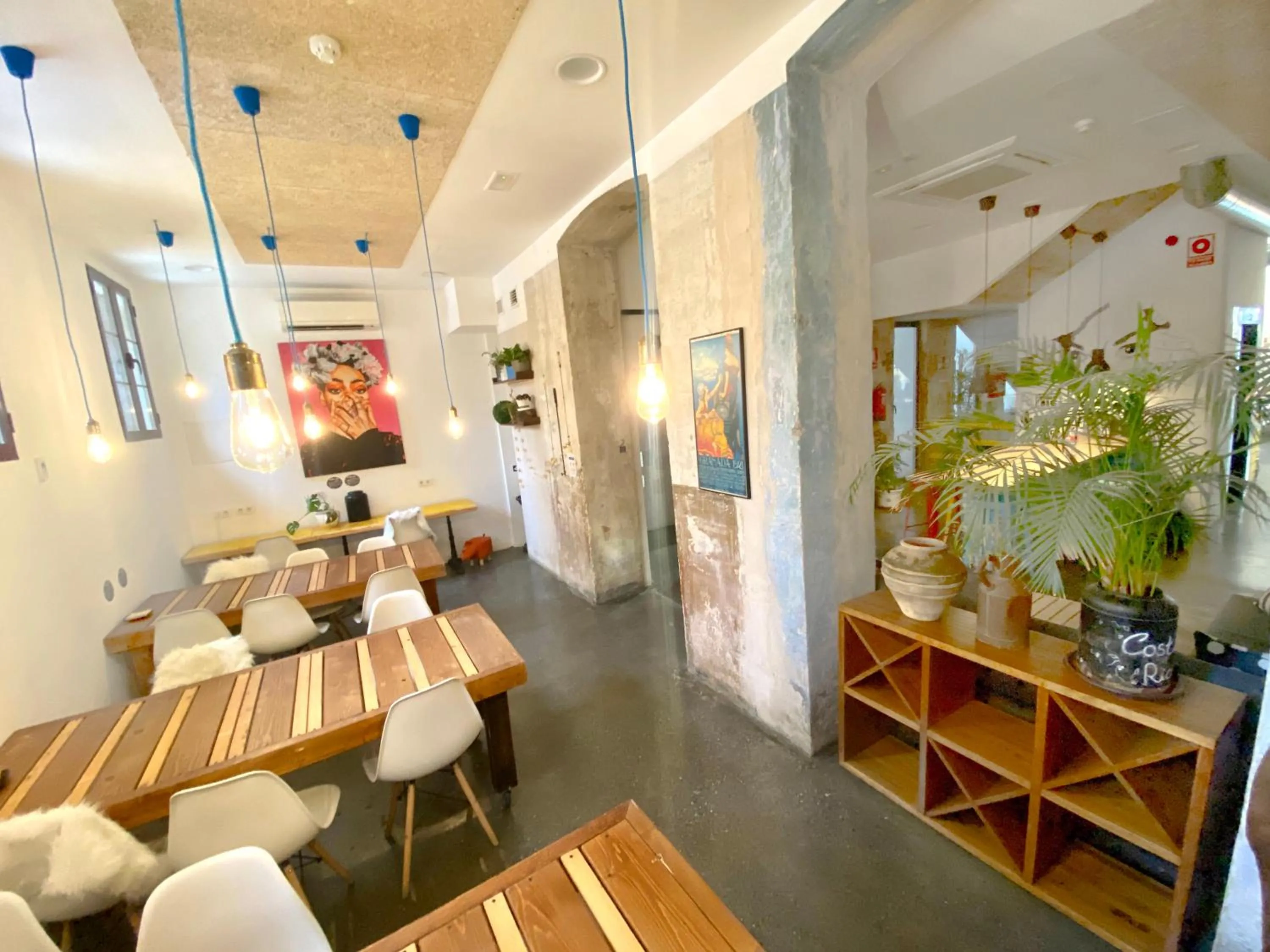 Seating area in ECO Hostel