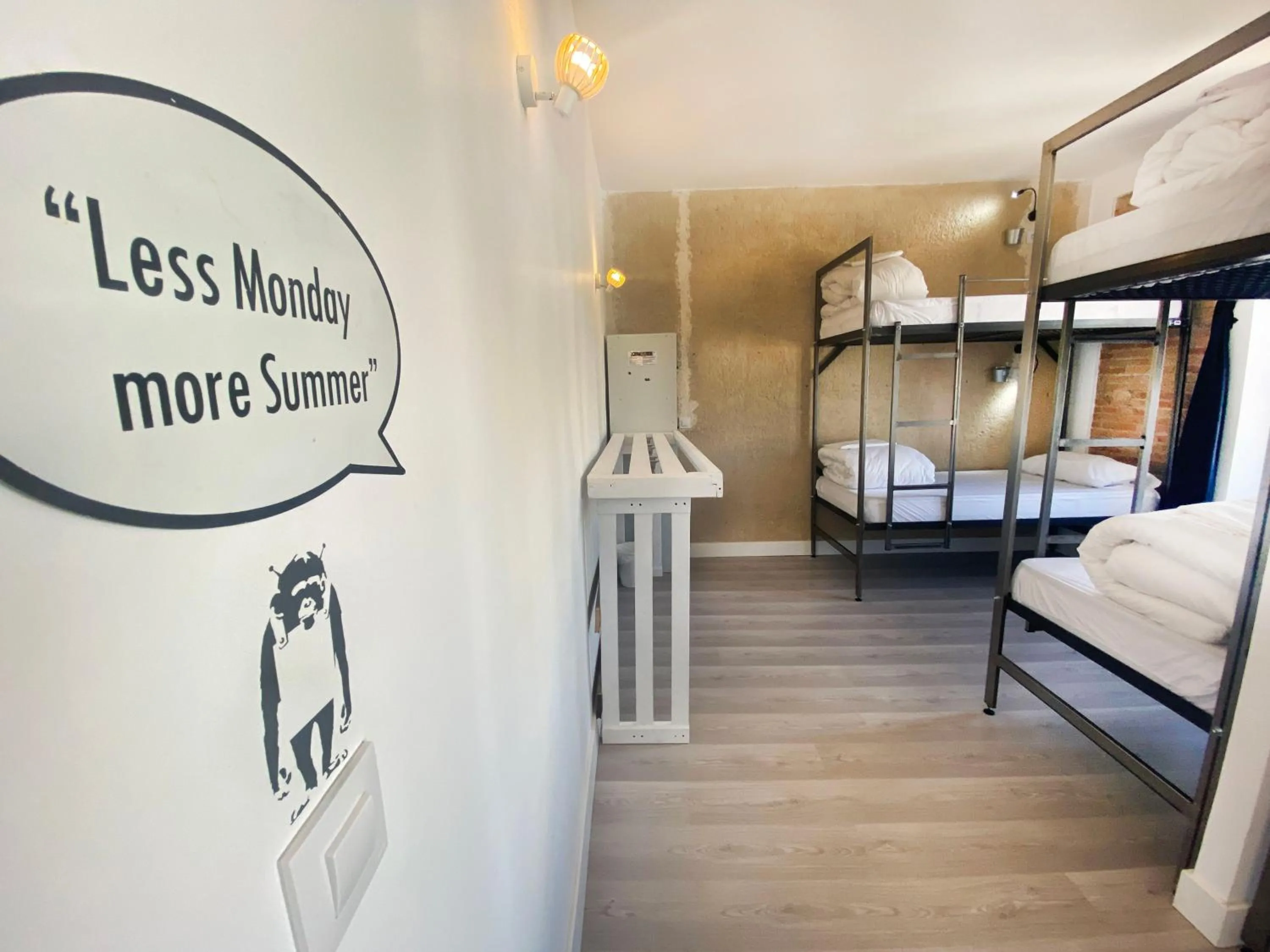 Decorative detail, Bed in ECO Hostel