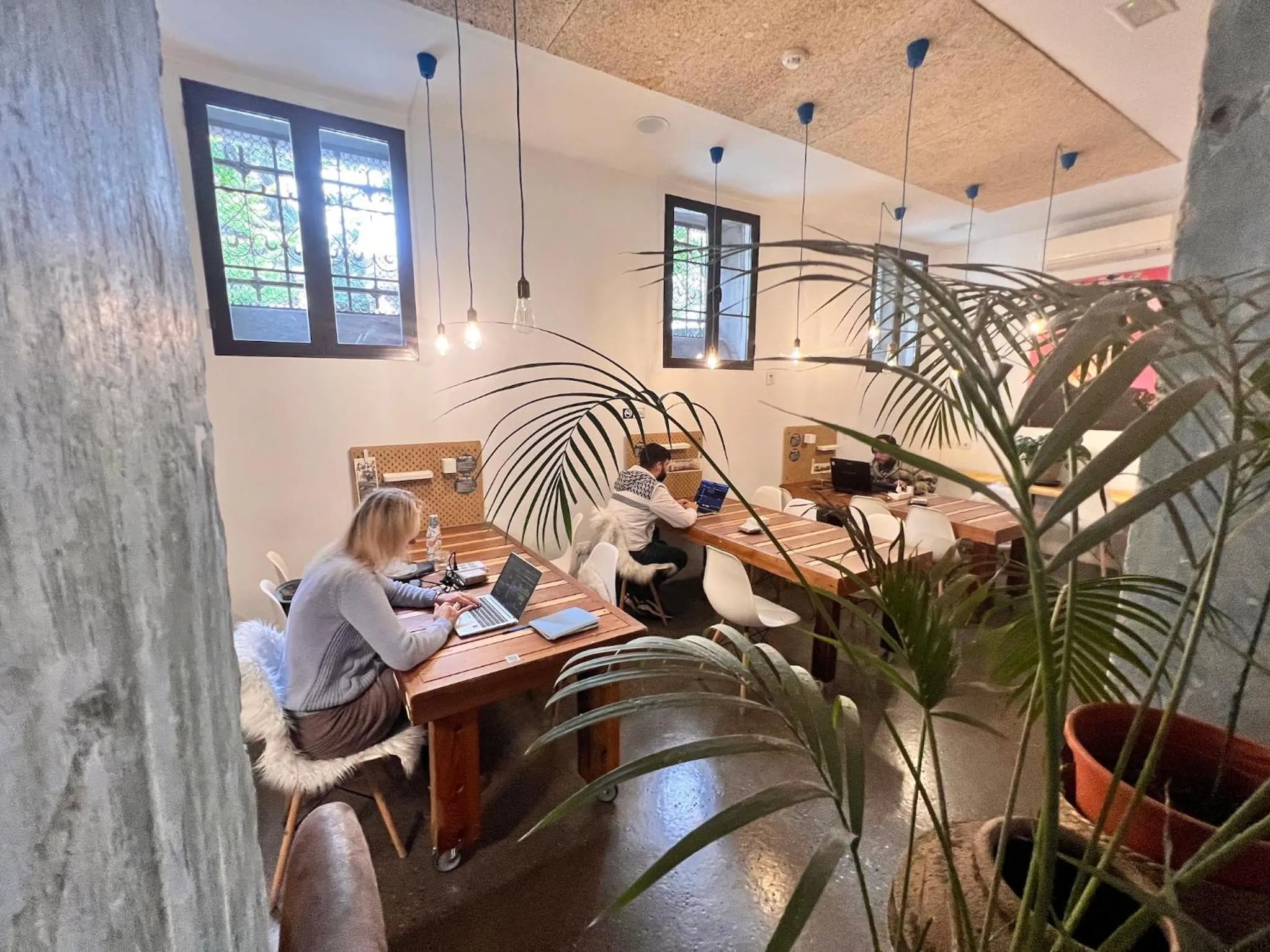 Seating area in ECO Hostel