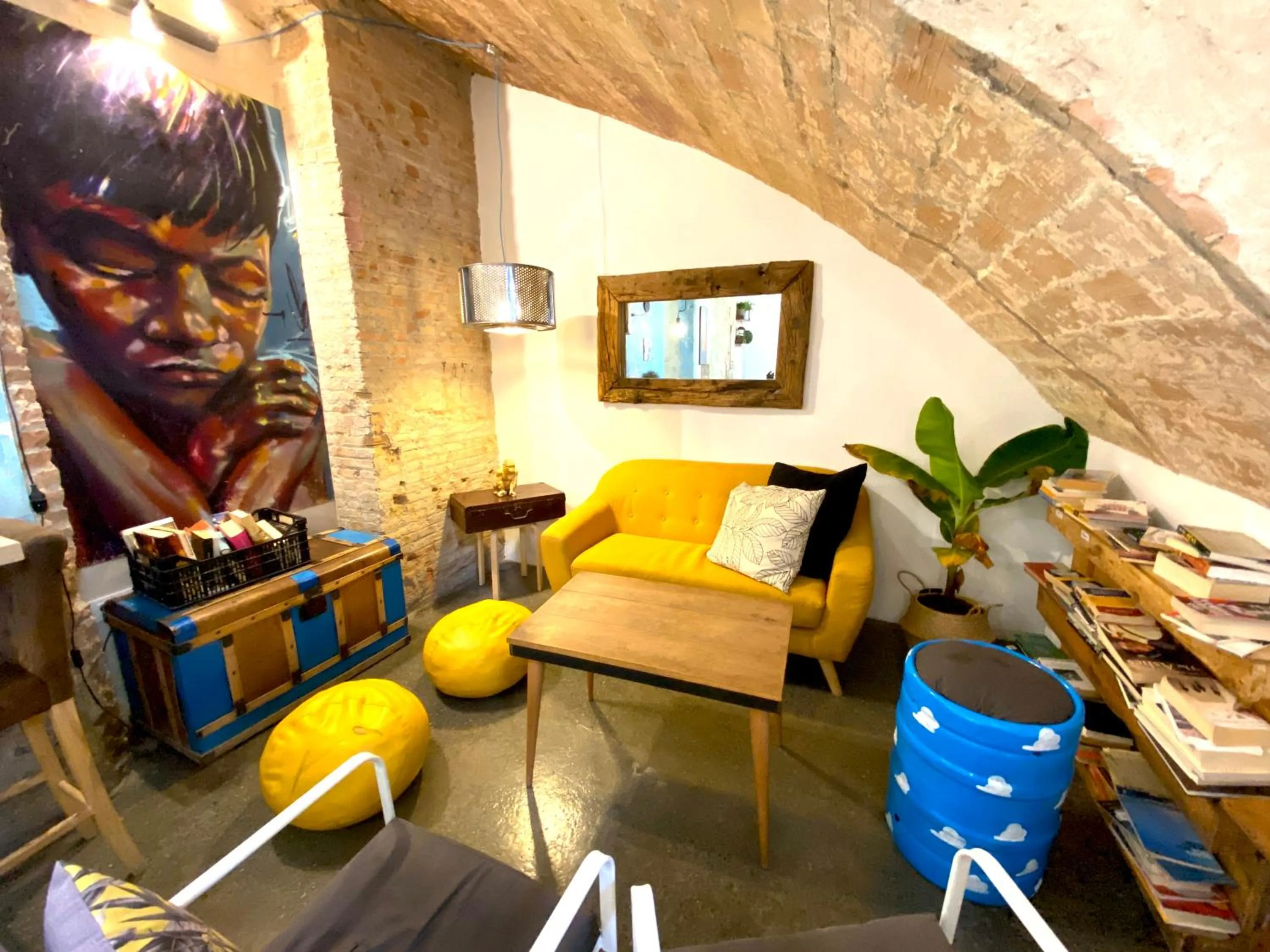 Living room in ECO Hostel