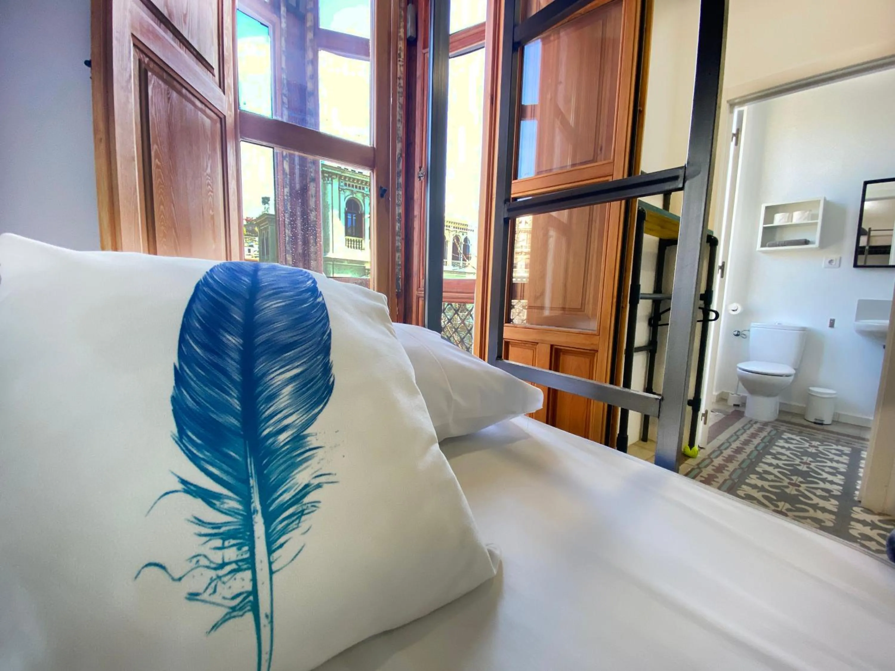 Decorative detail, Bed in ECO Hostel