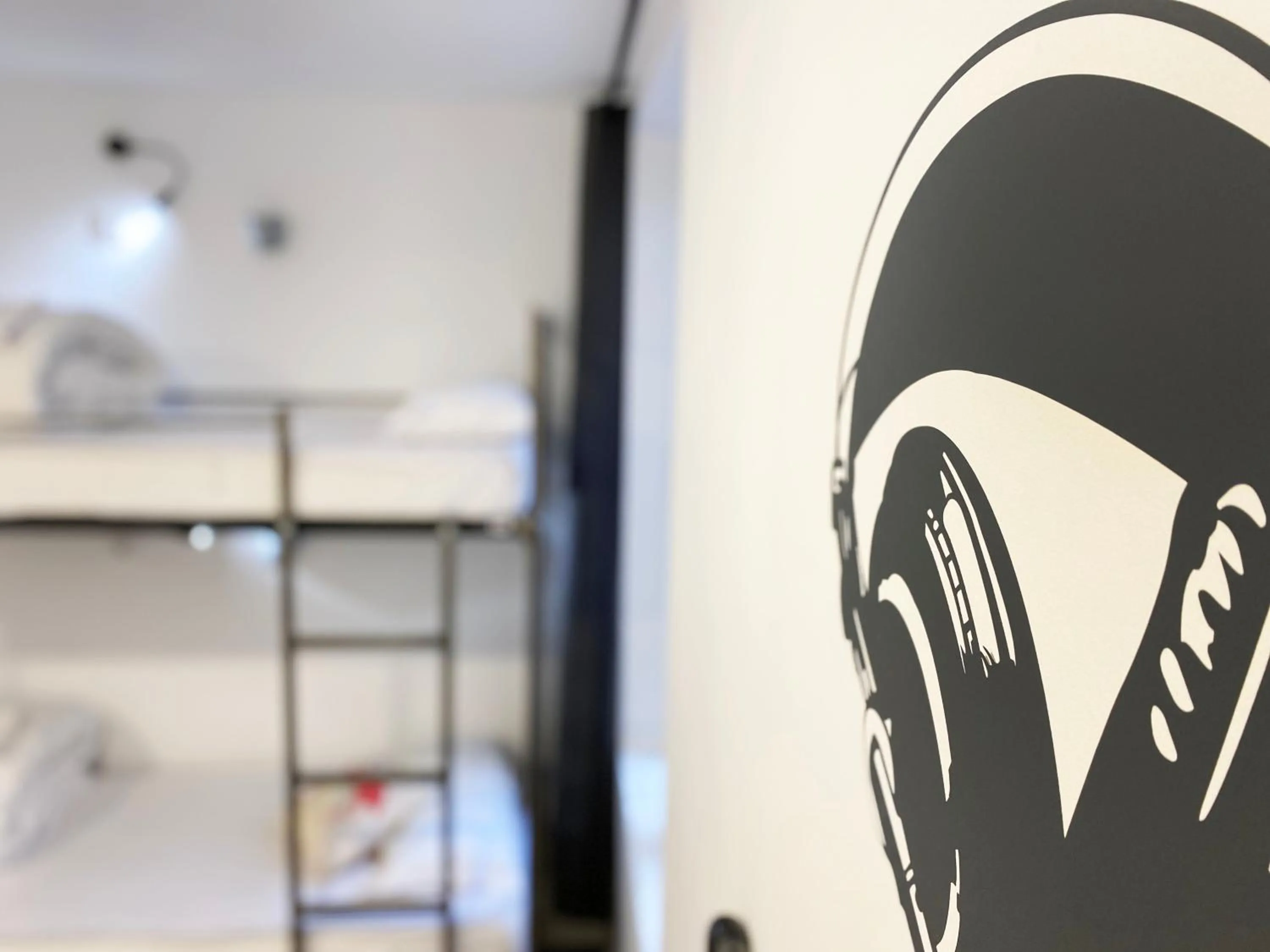 Decorative detail, Bed in ECO Hostel