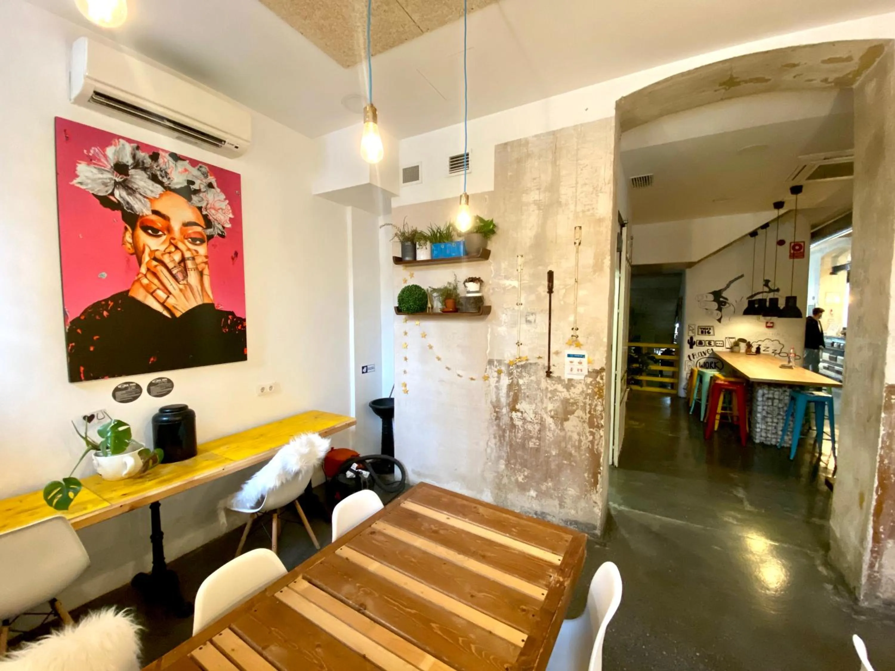 Seating area in ECO Hostel