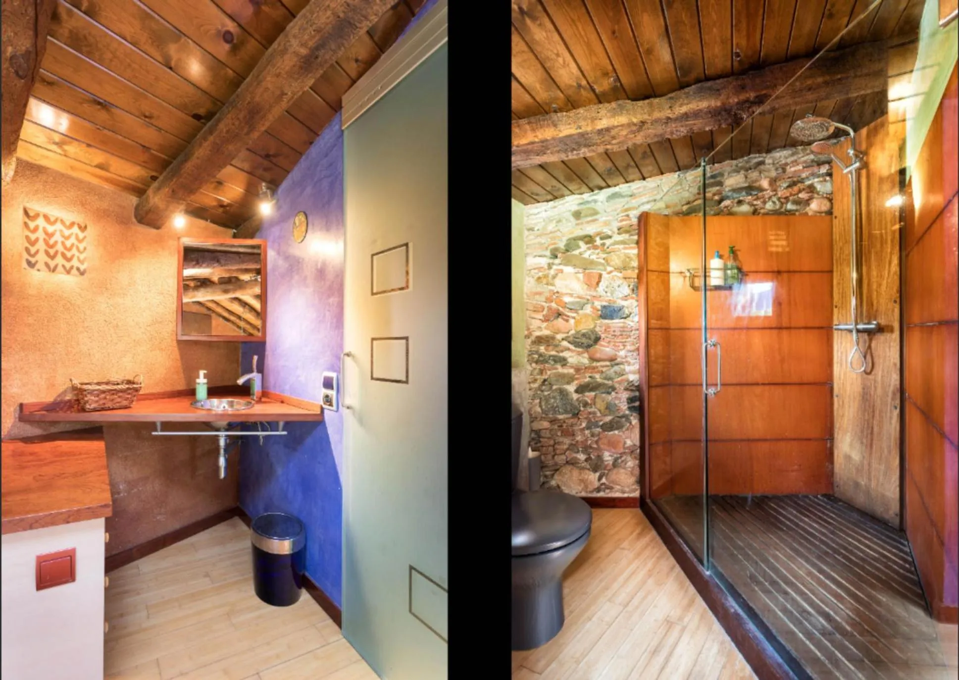 Bathroom in Masia Can Bachs