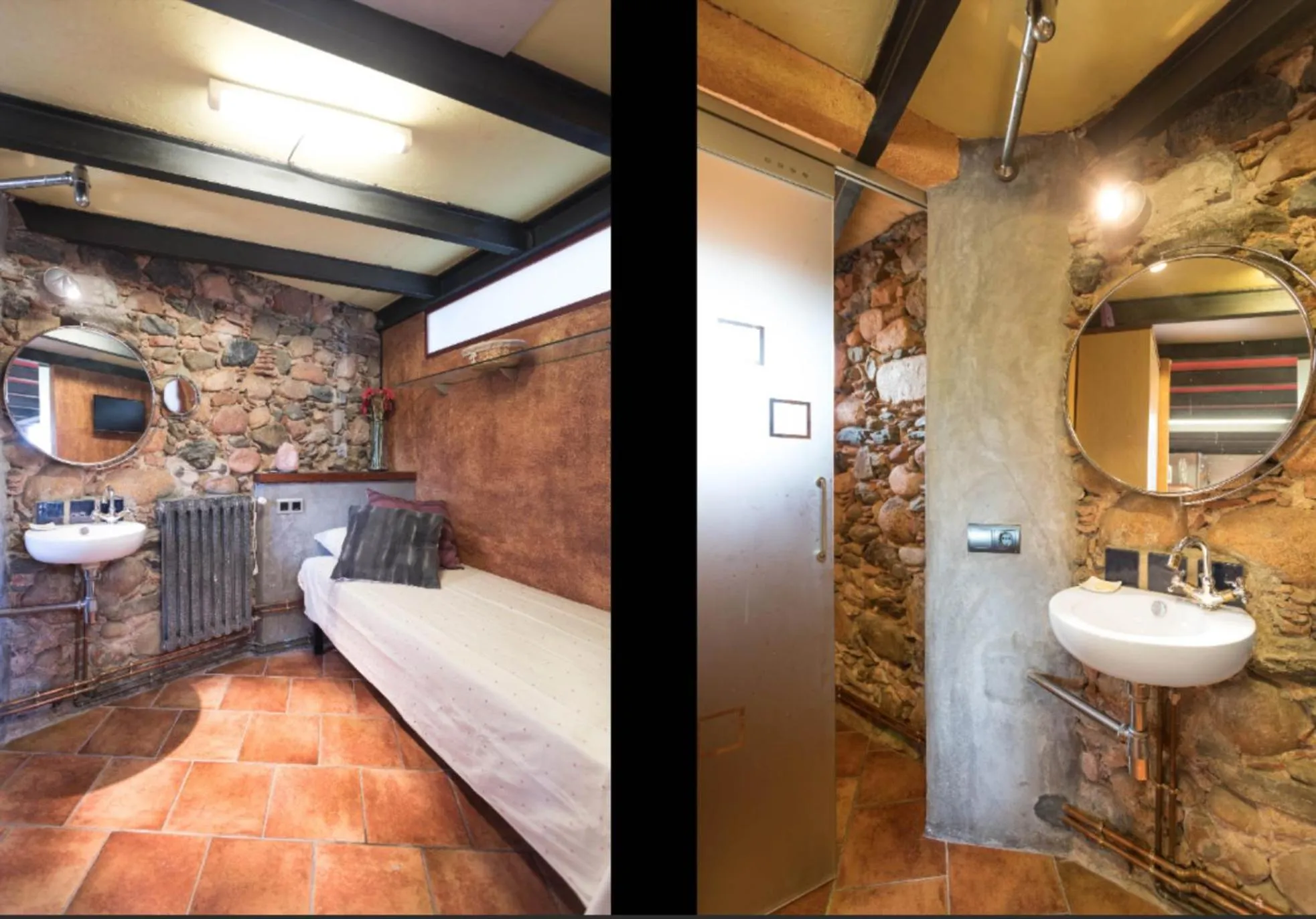 Bathroom in Masia Can Bachs