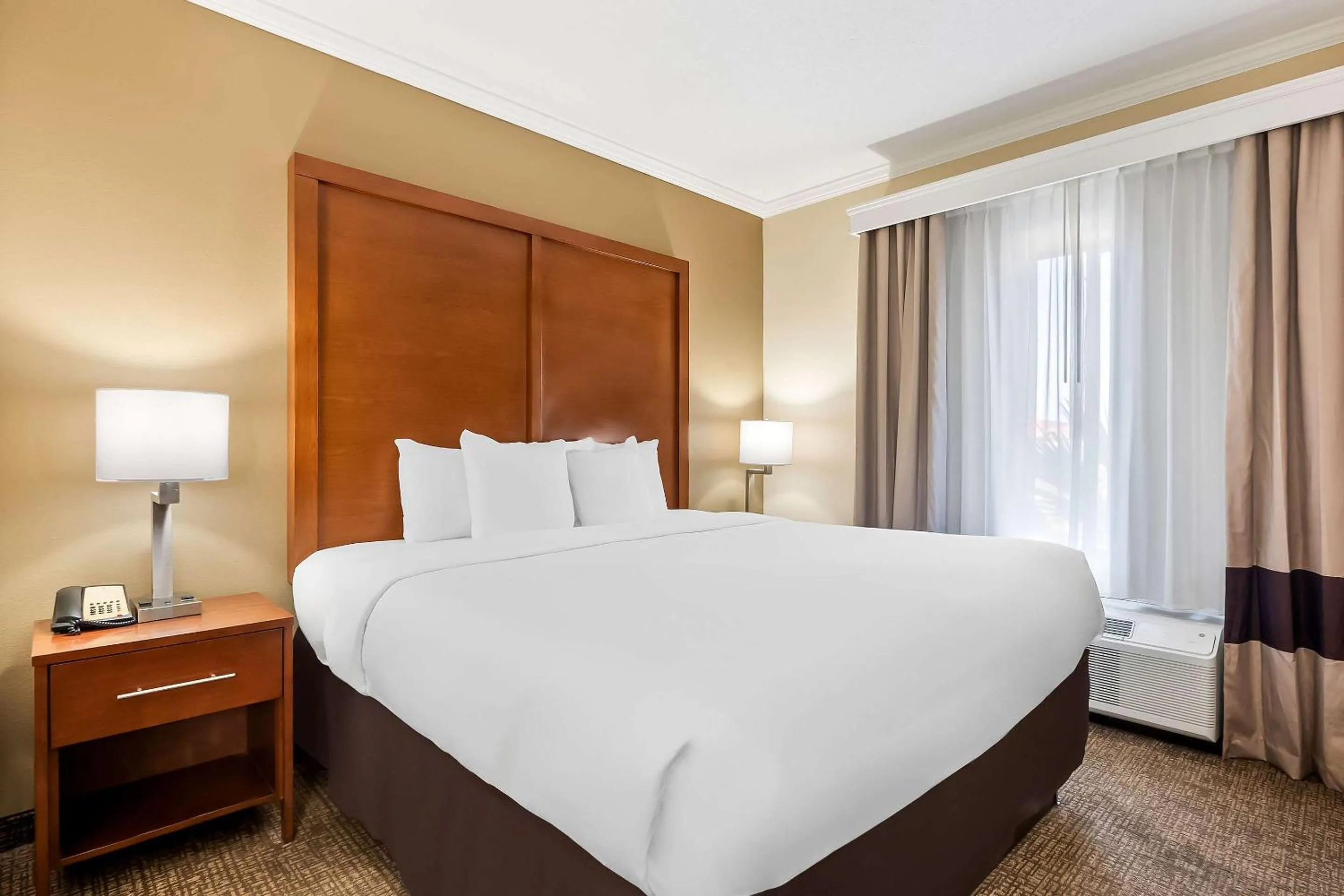 Bedroom in Comfort Suites Panama City near Tyndall AFB