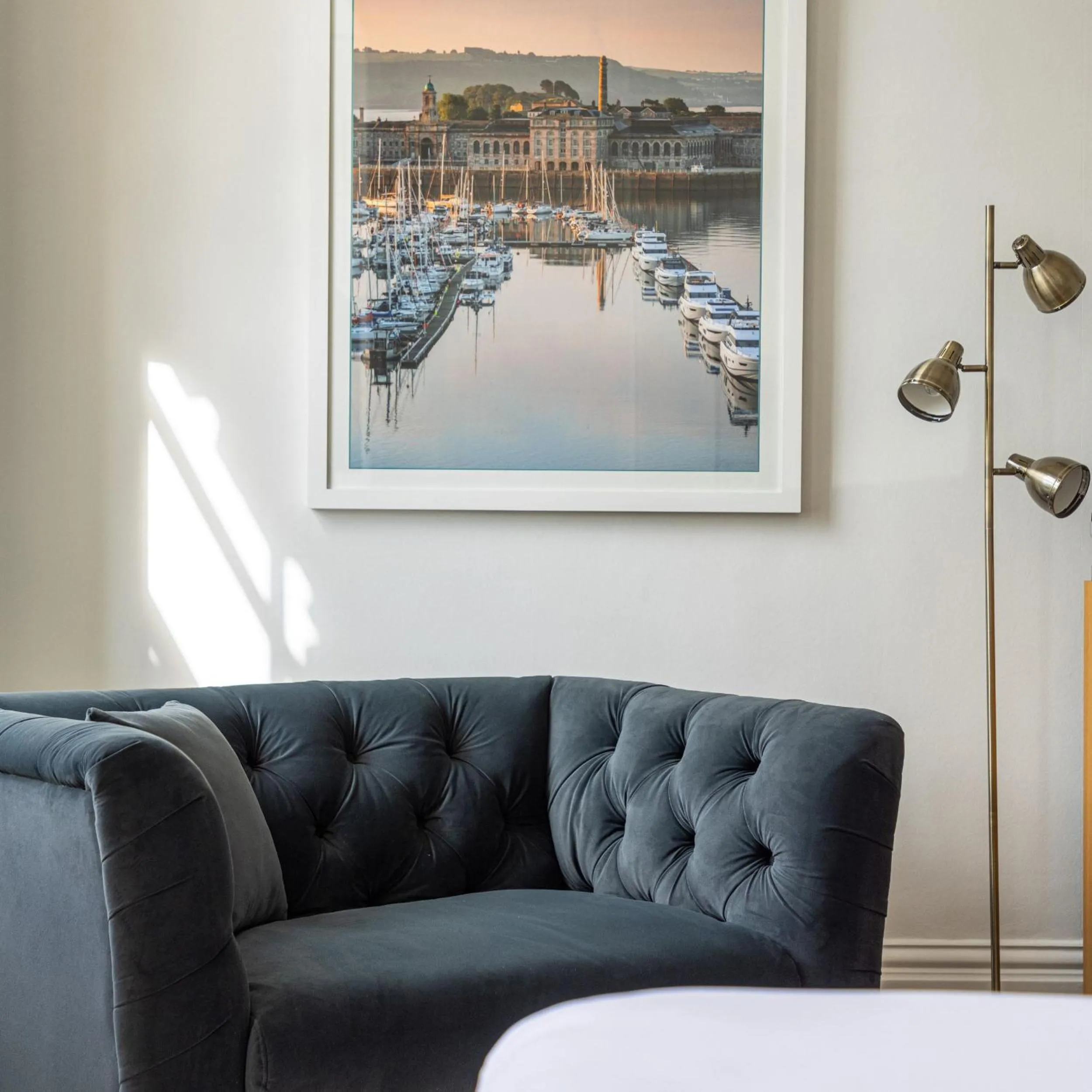 Seating area in Admiral's House by Maison Pierre