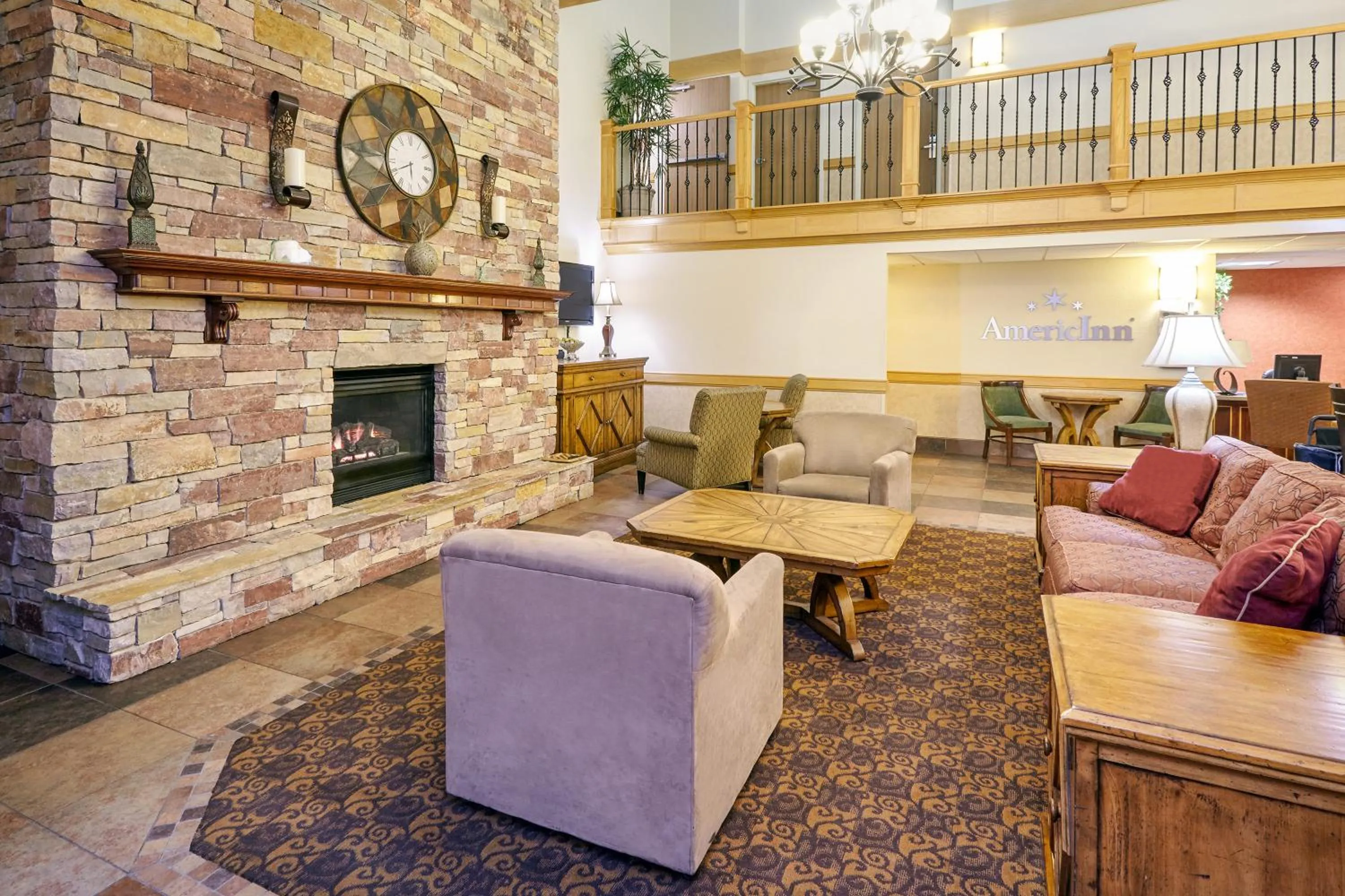 Lobby or reception in AmericInn by Wyndham Sheboygan