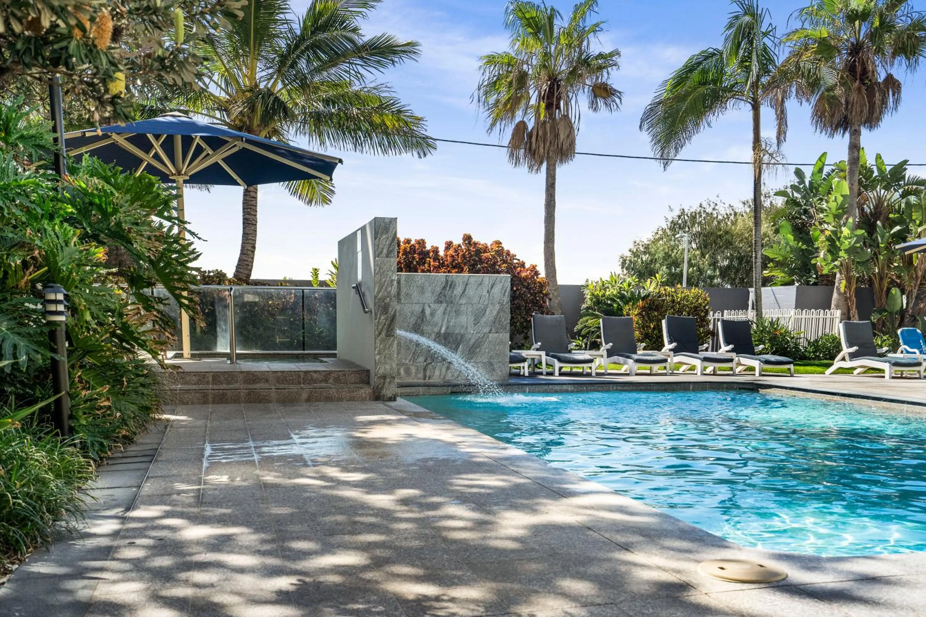 Pool view in Boulevard Towers on Broadbeach
