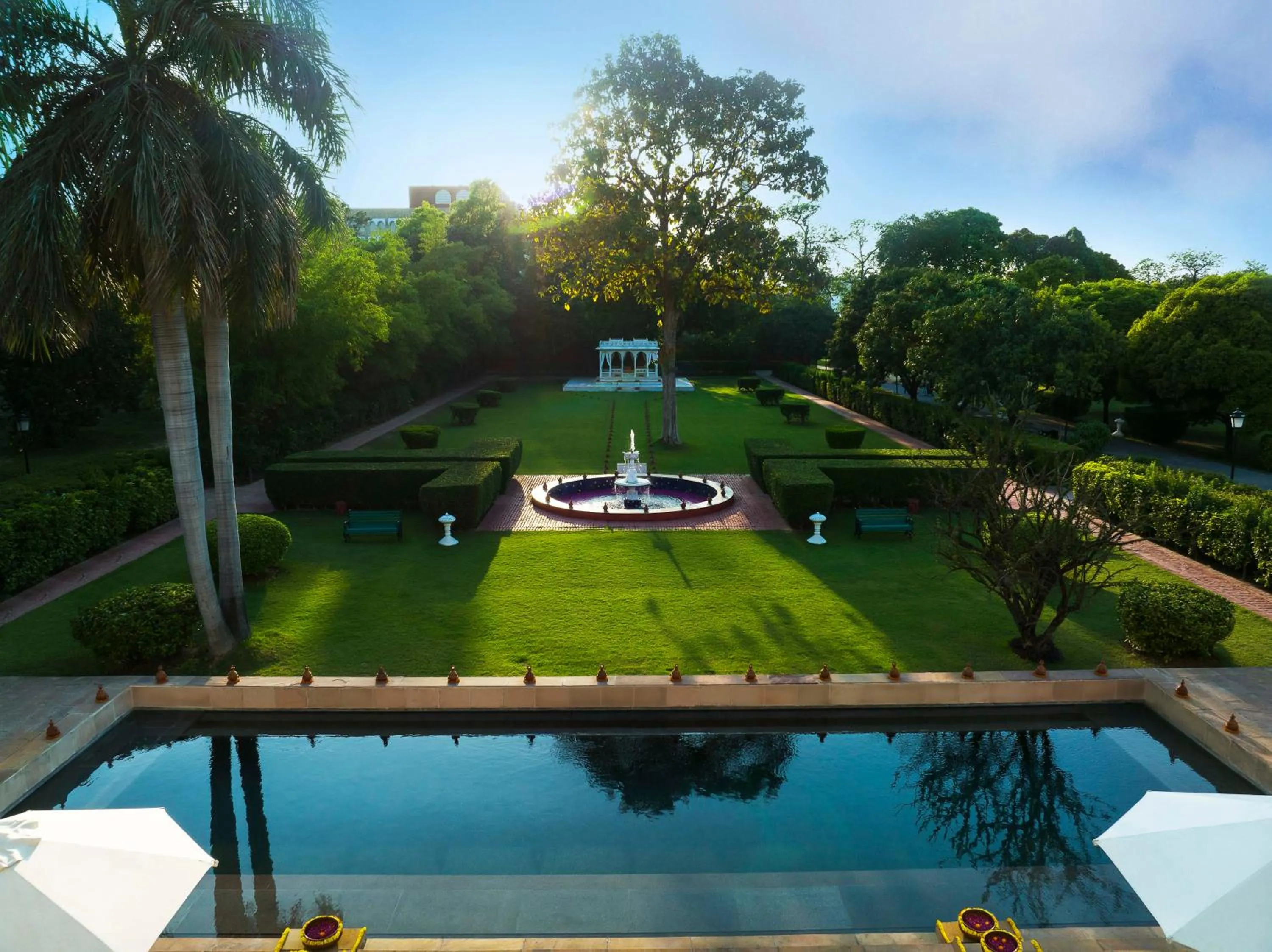 Pool view in Taj Nadesar Palace