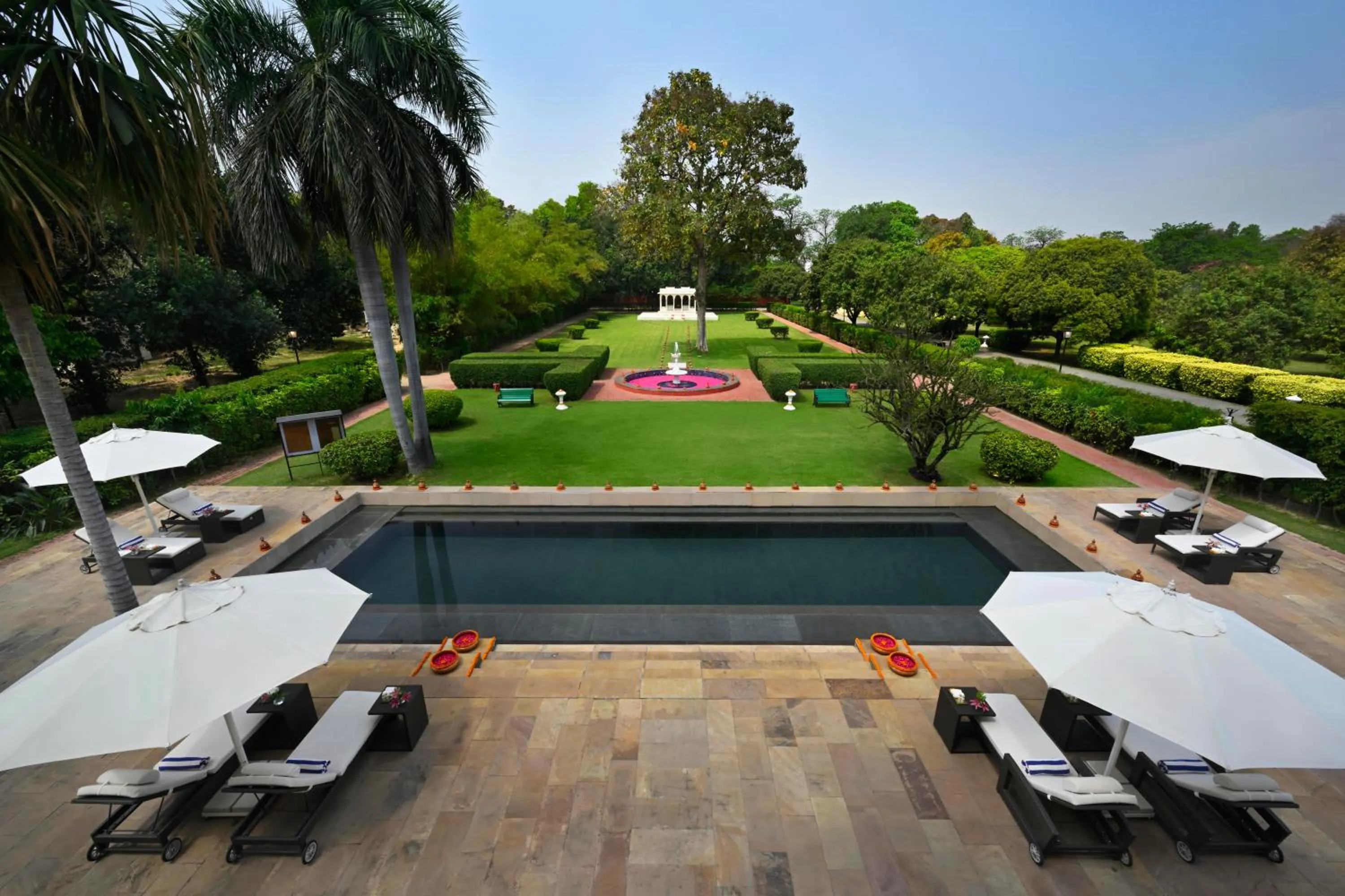 Pool view in Taj Nadesar Palace